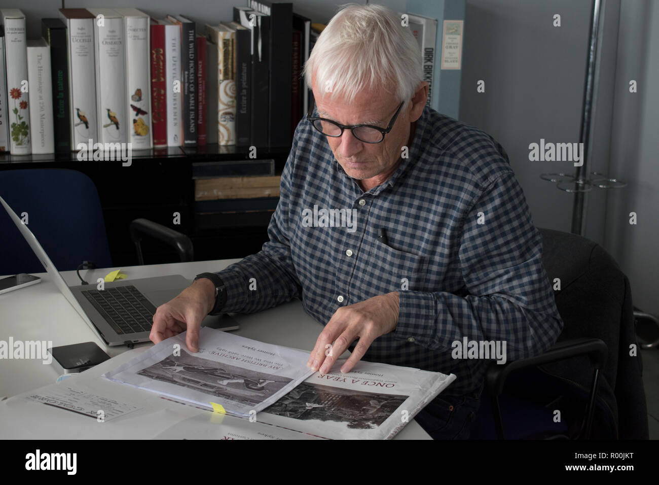 Dewi Lewis British photography book publisher on press publishing My British Archive, The Way We Were 1968-1983 at EBS Verona Italy. 2018 HOMER SYKES Stock Photo