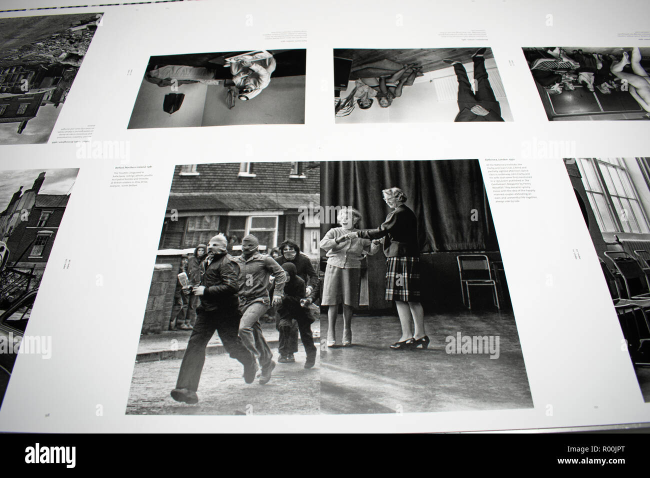 Photography book publishing, page proofs just off the press of My British Archive, The Way We Were 1968-1983 published by Dewi Lewis Publishing at EBS Verona Italy. 2018 HOMER SYKES Stock Photo
