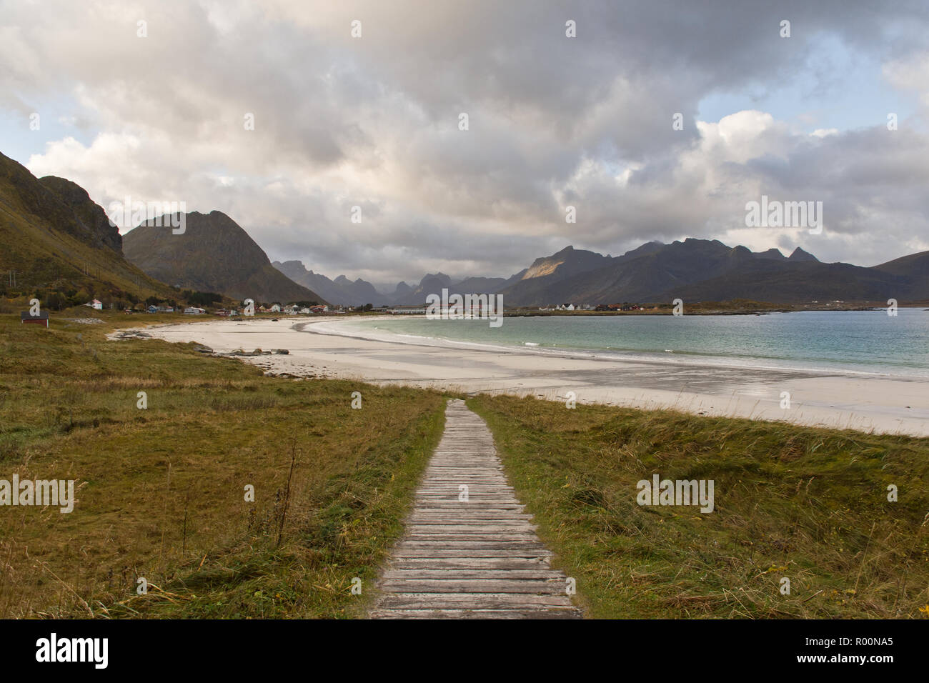 Ramberg Beach in Lofoten, Norway Stock Photo Alamy