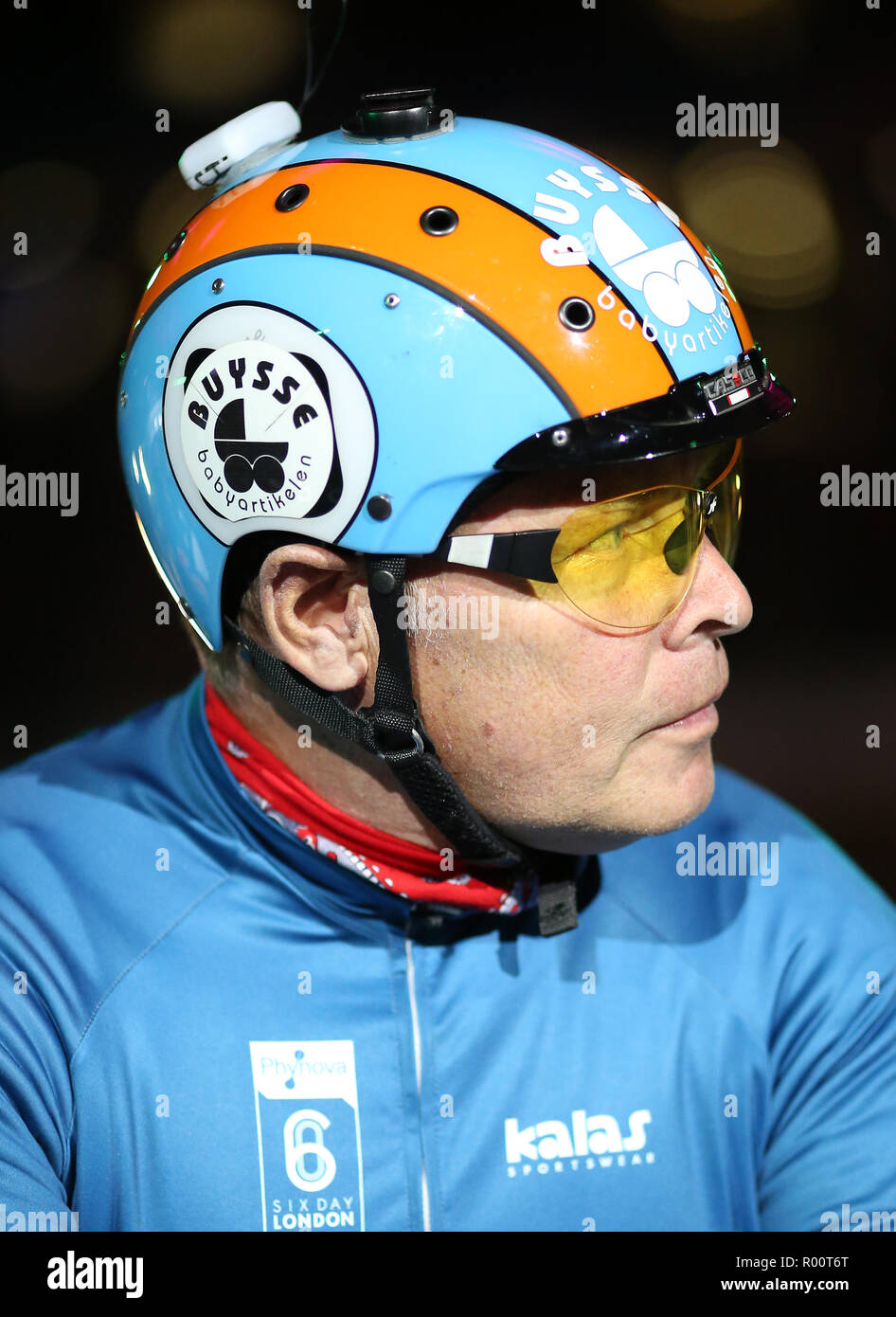A Pacer prior to the 40 Lap Derny during day four of the Six Day Series at Lee Valley Velopark, London Stock Photo