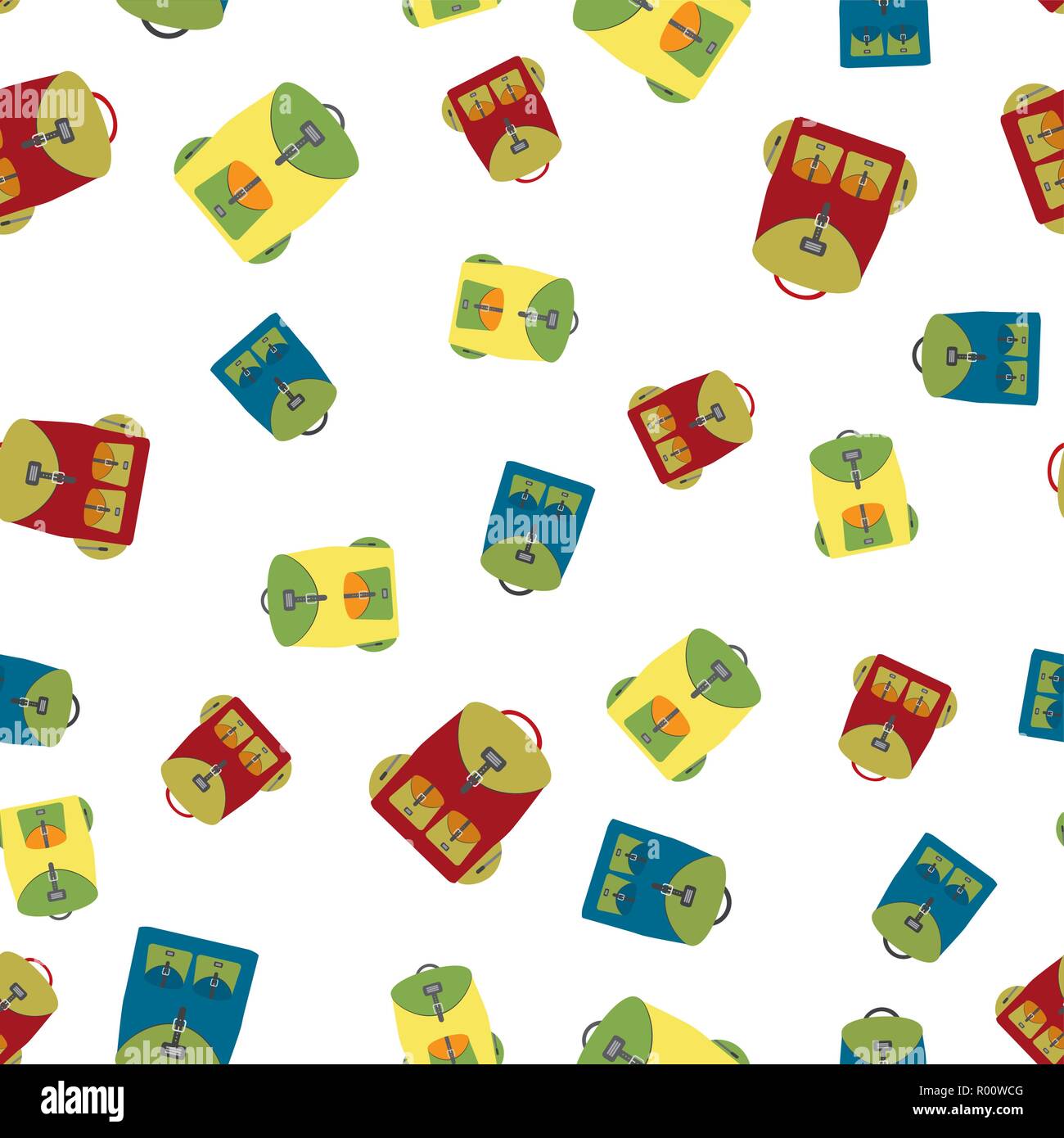 Backpack seamless pattern,vector illustration Stock Vector