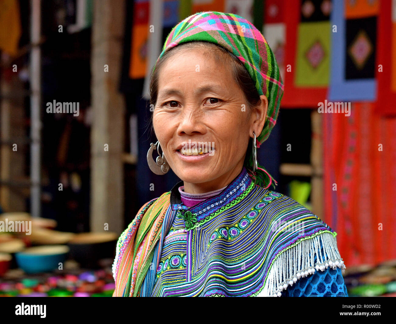 Detail of vietnamese tribal embroidery hi-res stock photography and ...