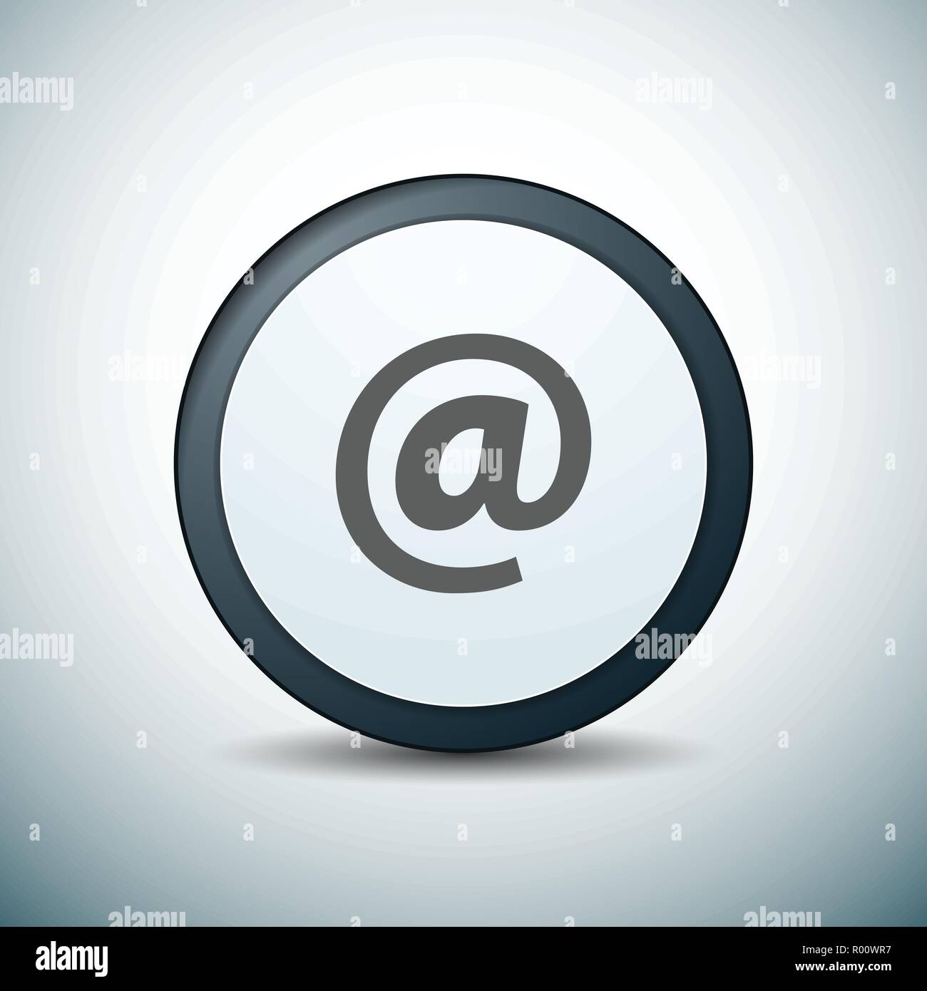 Contact send email button illustration label sign Stock Vector
