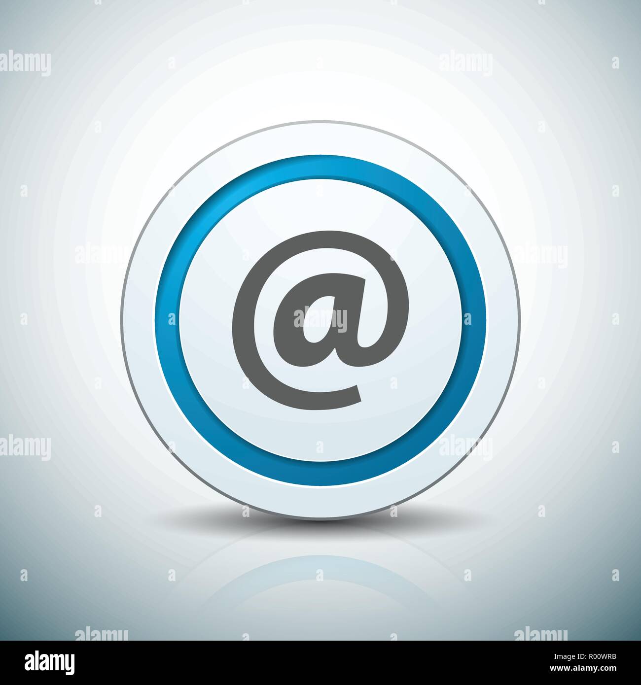 Contact send email button illustration label sign Stock Vector