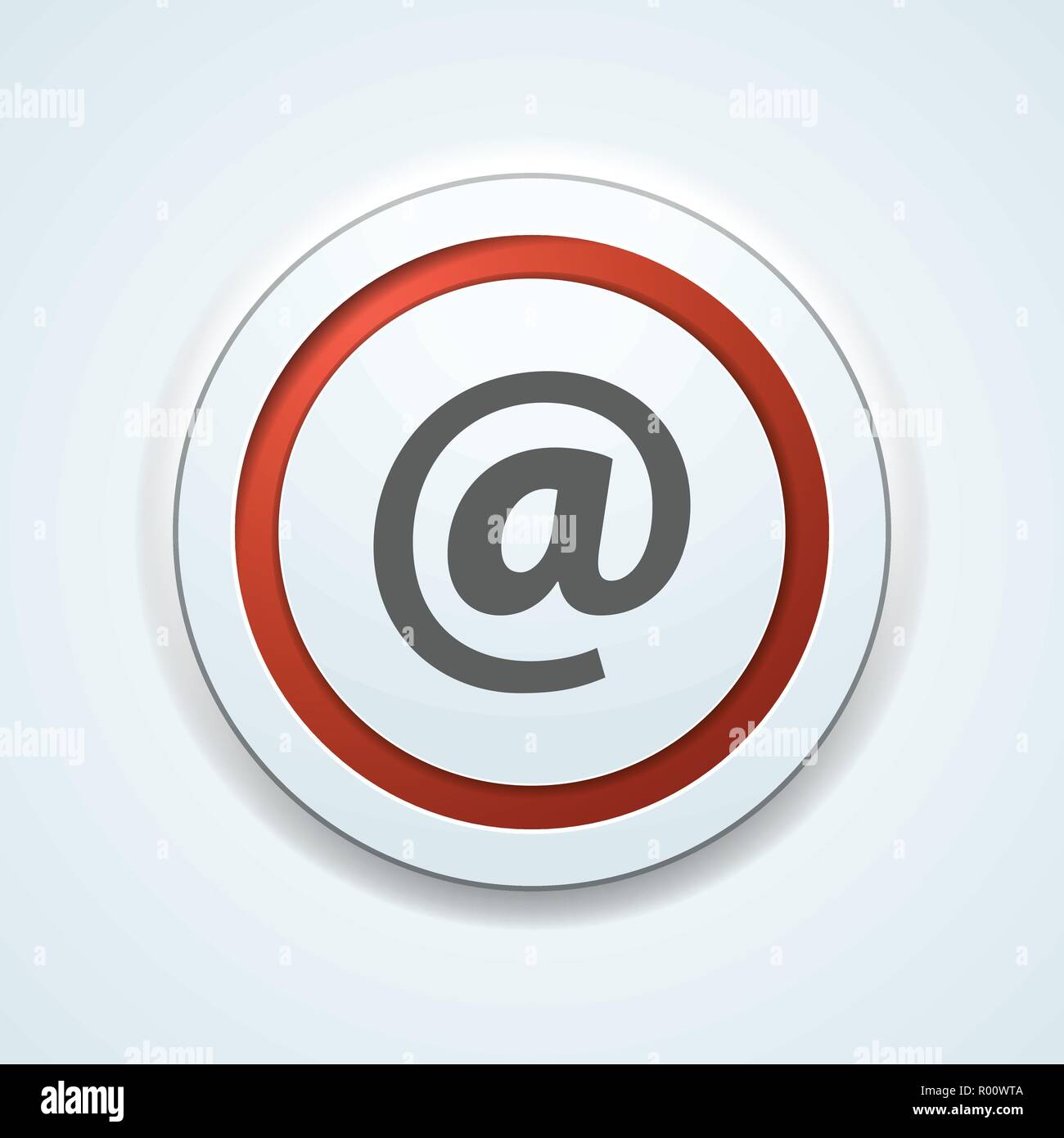 Contact send email button illustration label sign Stock Vector