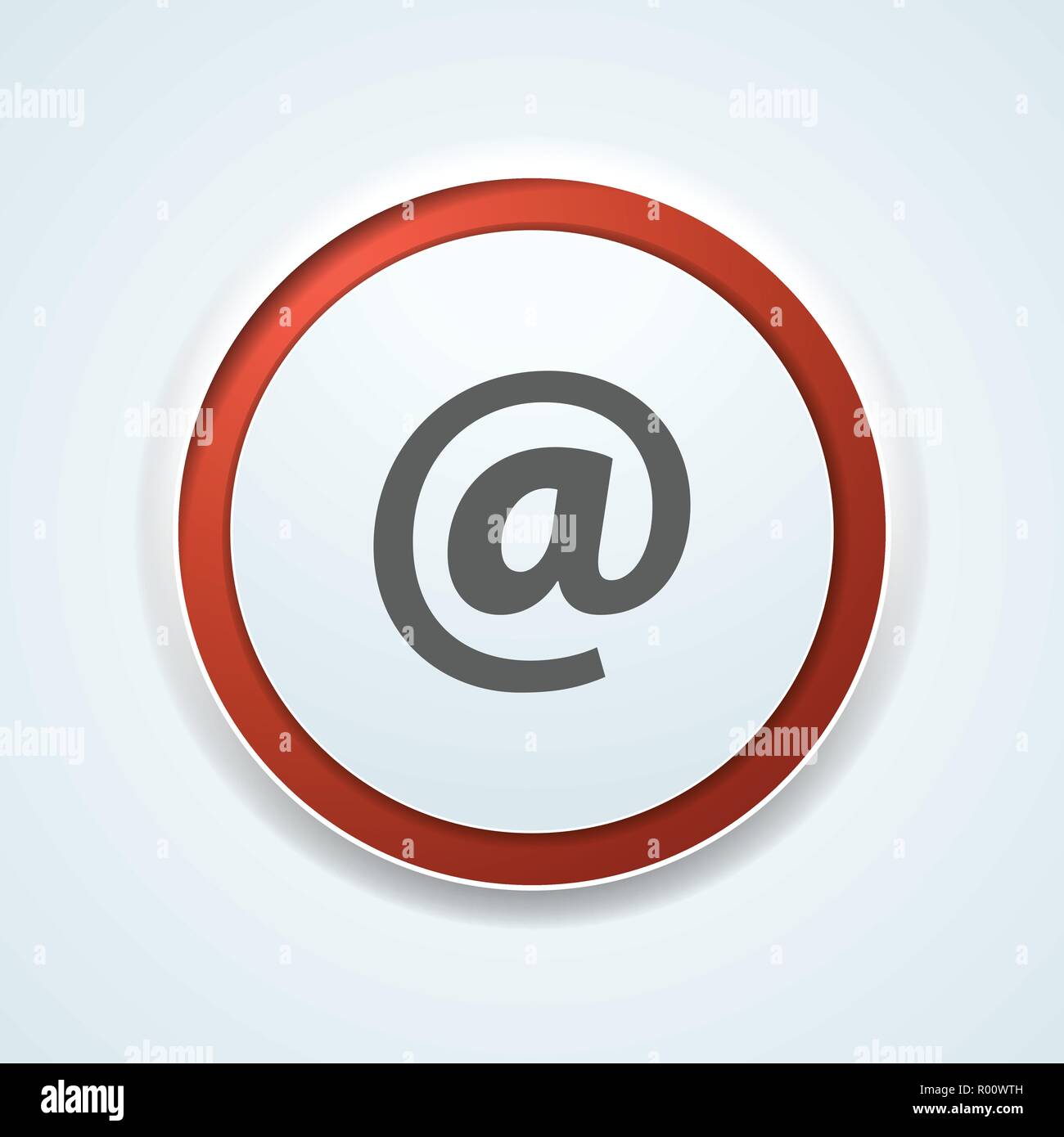 Contact send email button illustration label sign Stock Vector