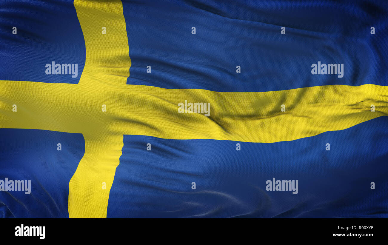 Realistic sweden flag hi-res stock photography and images - Alamy