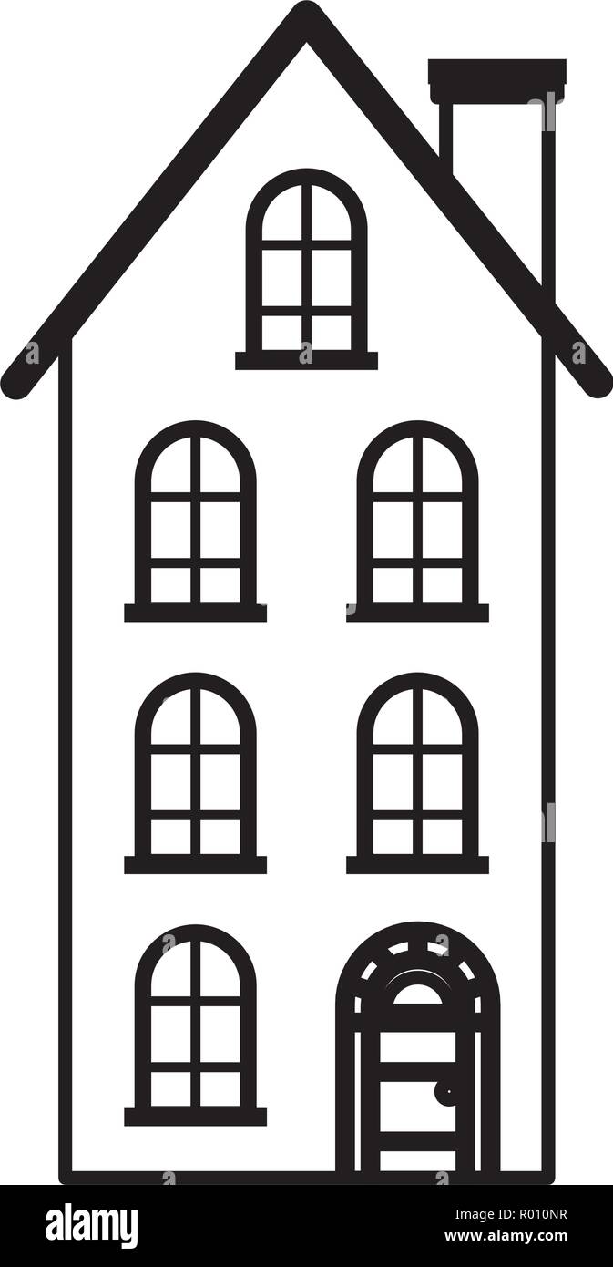 house real estate on white background Stock Vector Image & Art - Alamy
