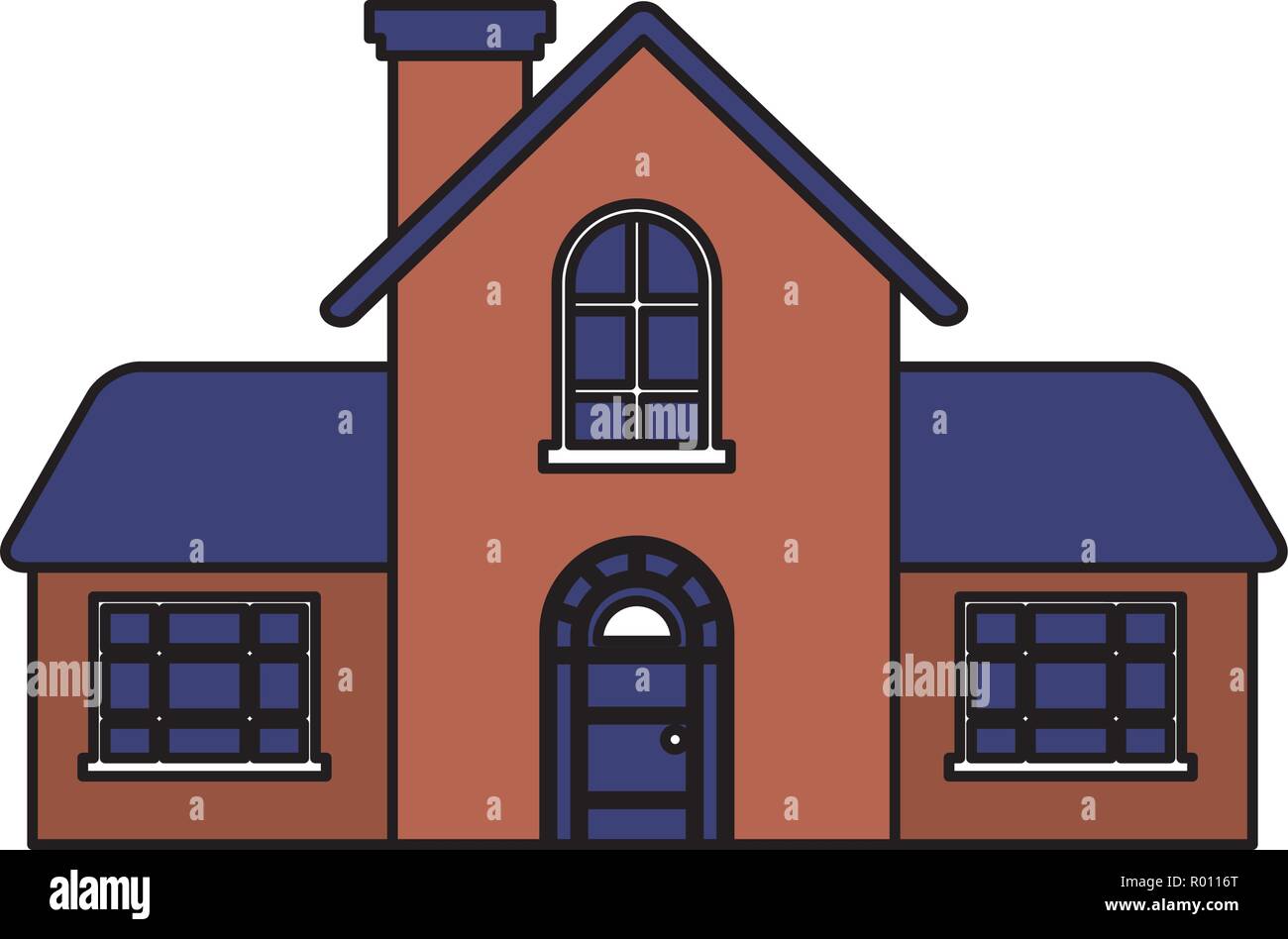 house real estate on white background Stock Vector Image & Art - Alamy