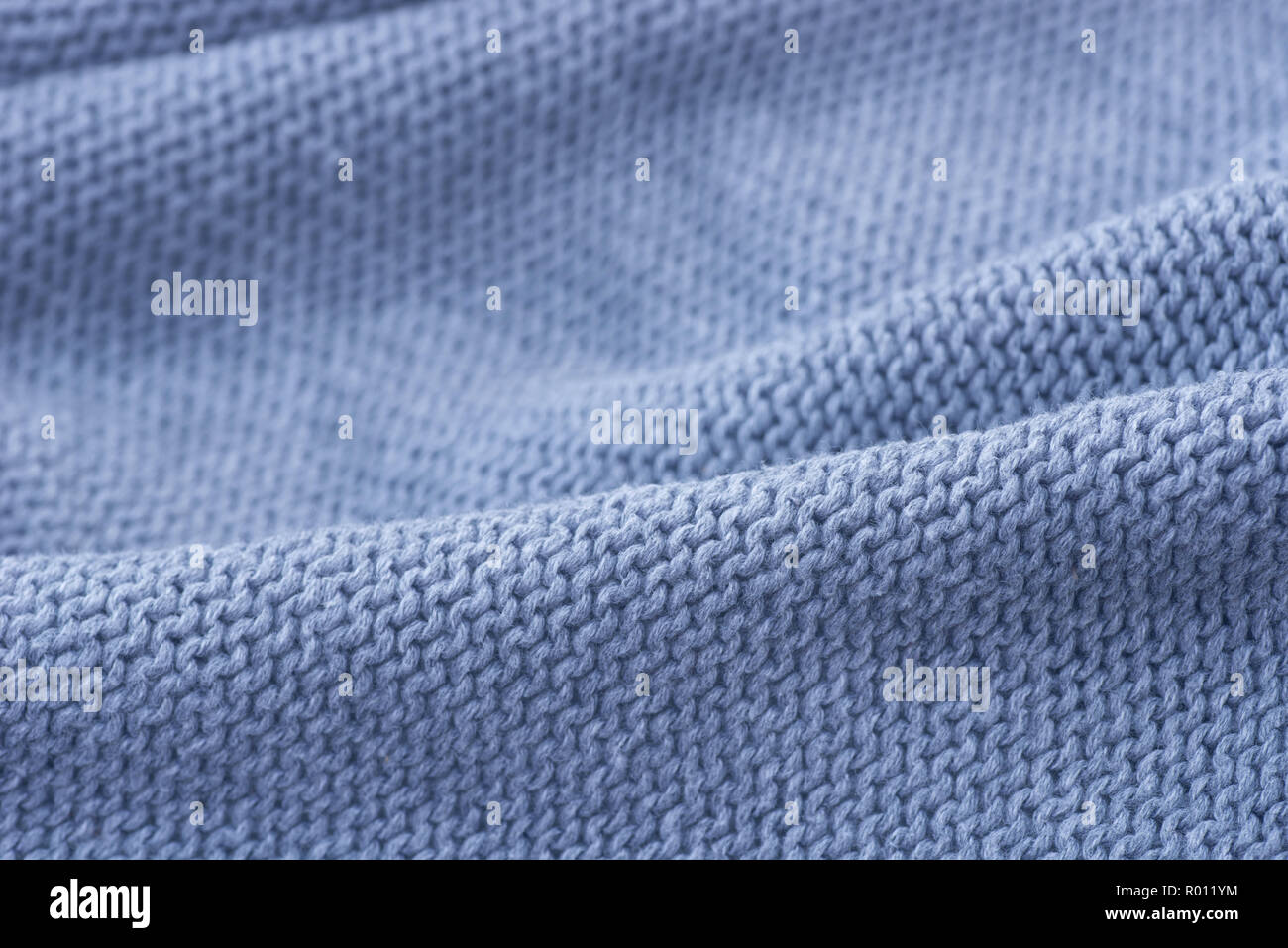 Blue wool knitted texture hi-res stock photography and images - Alamy