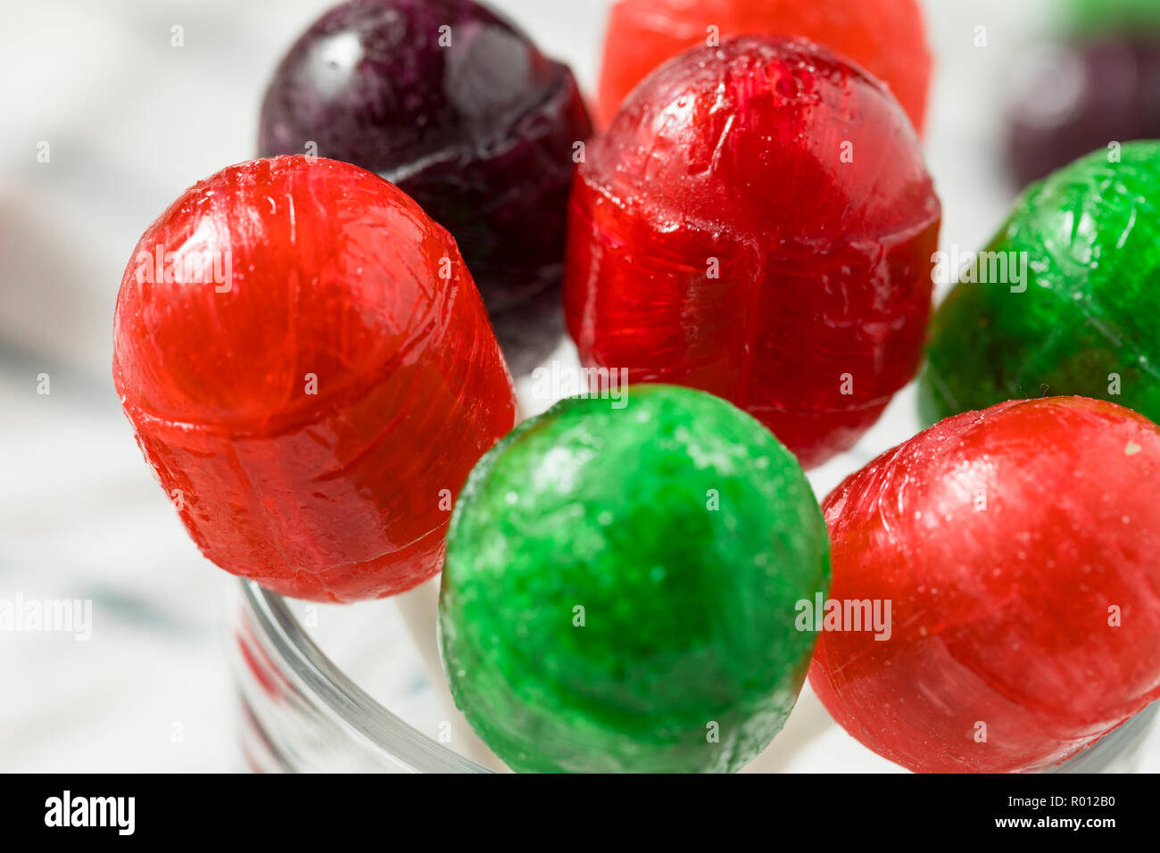 Sweet Homemade Sugar Sucker Candy on a Stick Stock Photo Alamy