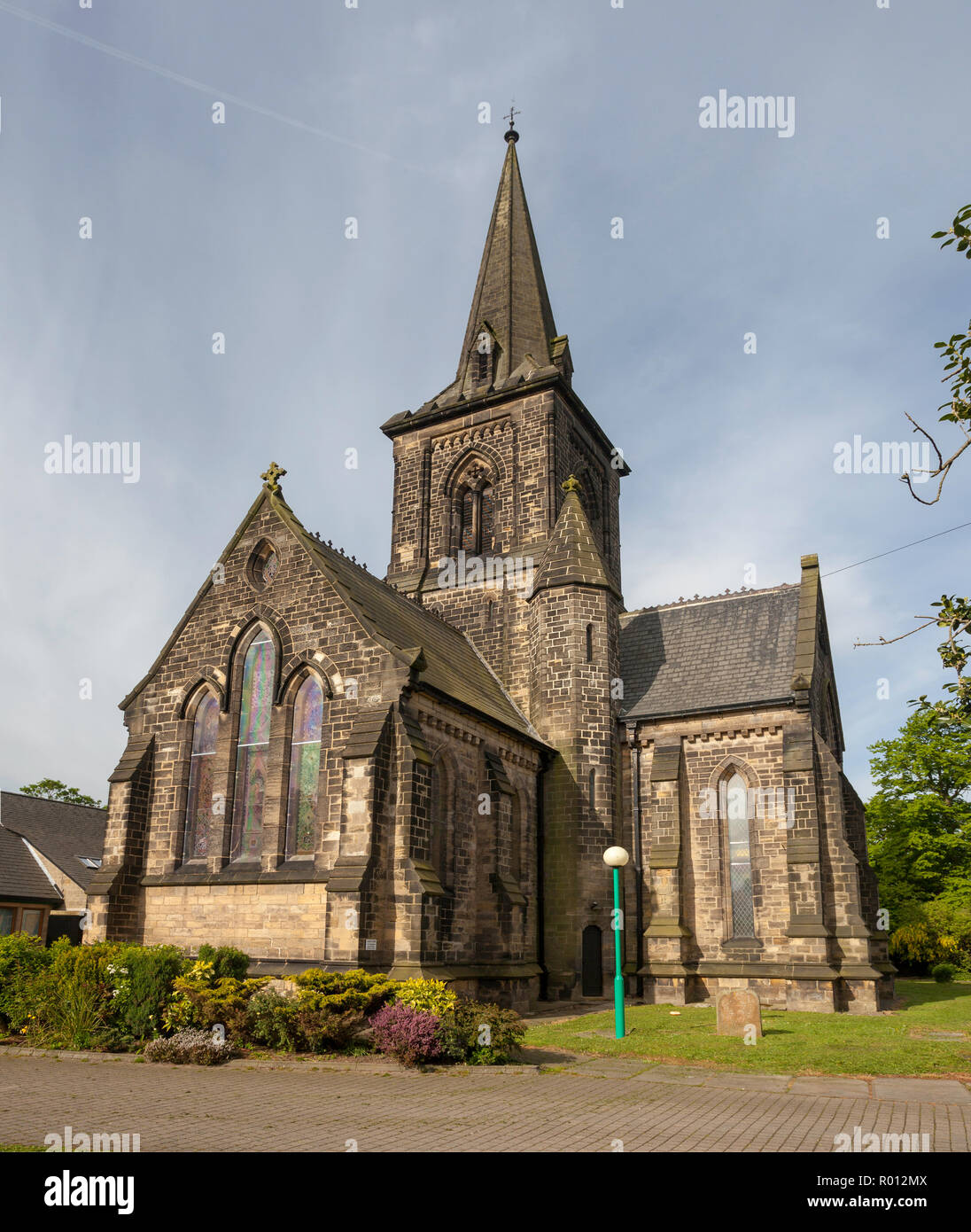 External view of St. Mary's, the Anglican parish churc at Garforth, near Leeds in West Yorkshire Stock Photo