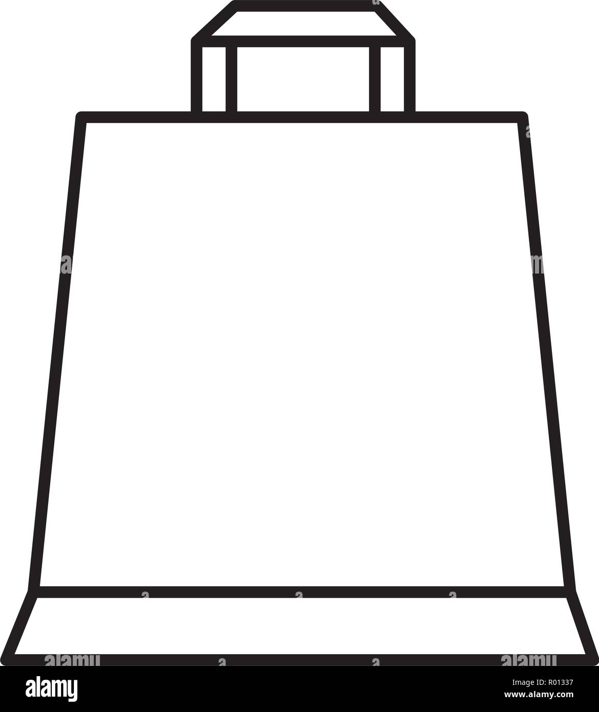 shopping bag on white background Stock Vector Image & Art - Alamy