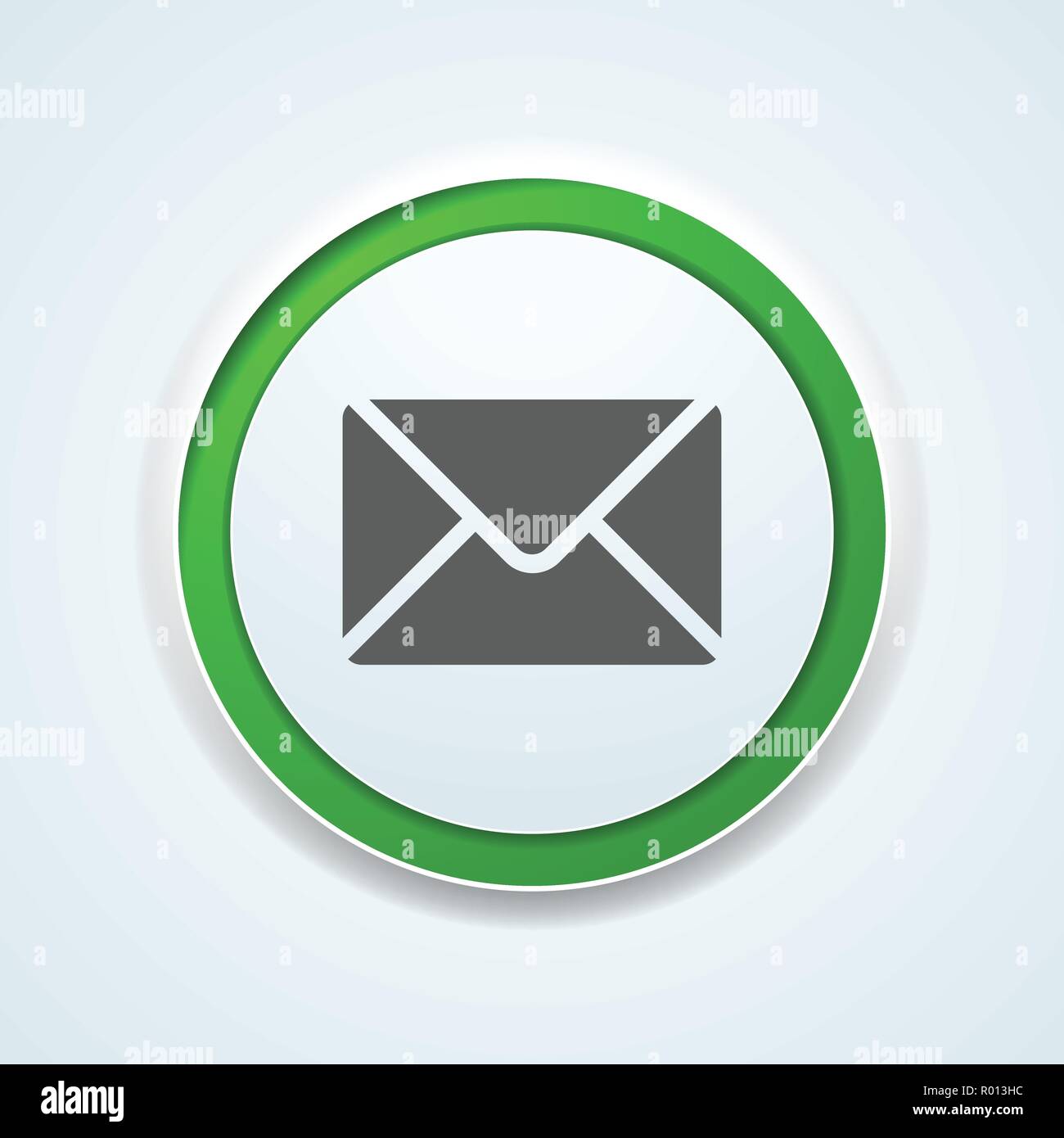 Cantact Mail button label illustration Stock Vector