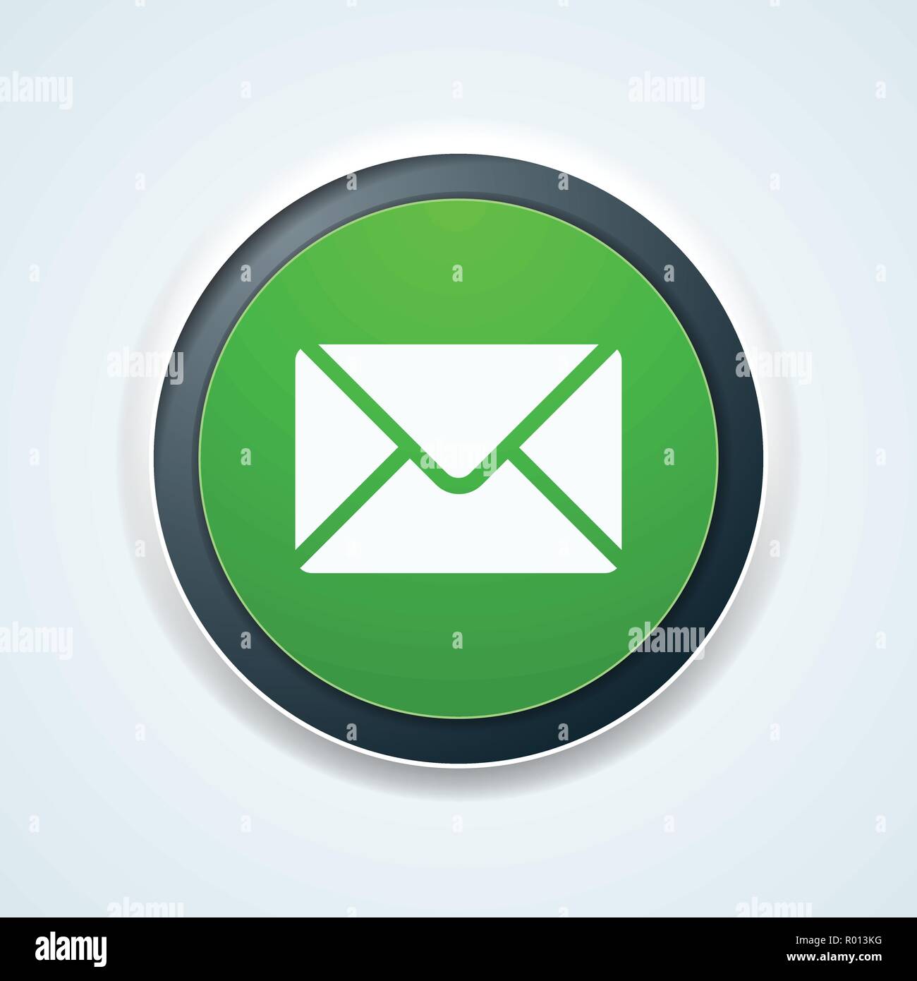 Cantact Mail button label illustration Stock Vector