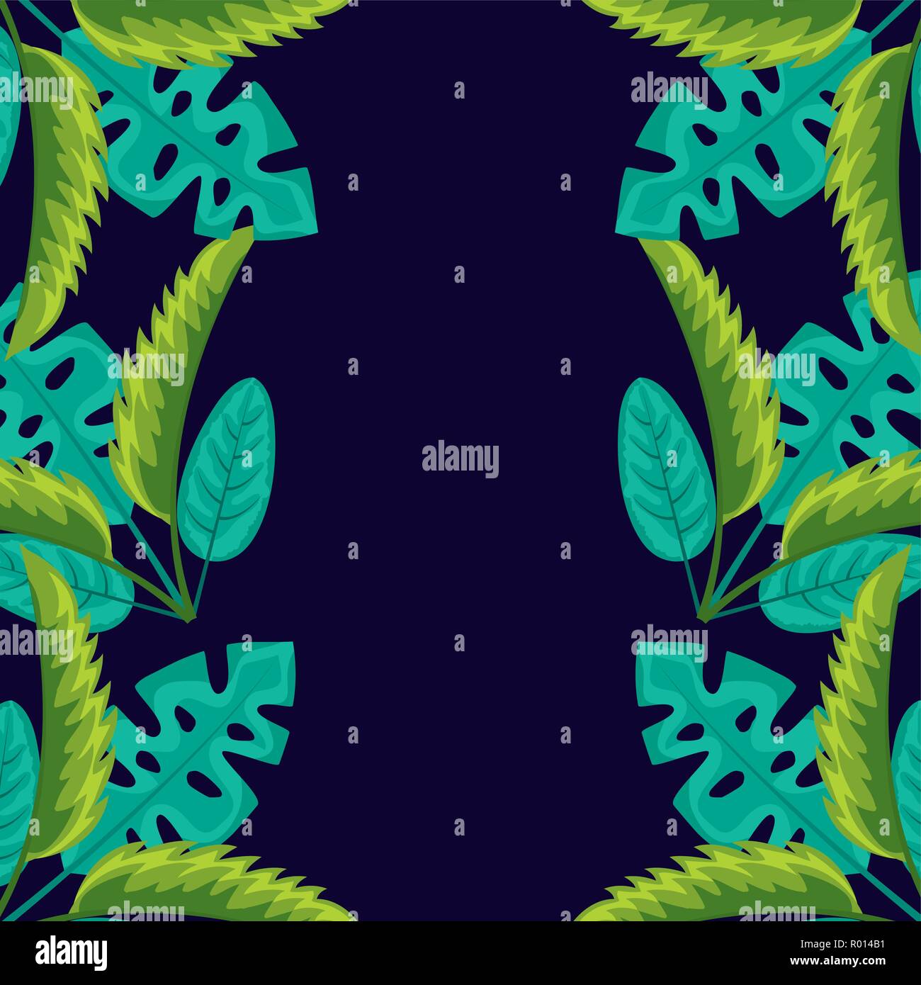 tropical natural leaves Stock Vector Image & Art - Alamy
