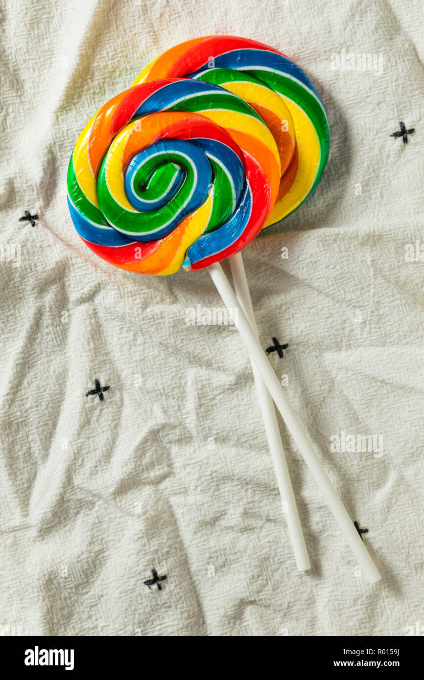 Stained Glass Lollipops with Colorful Swirls