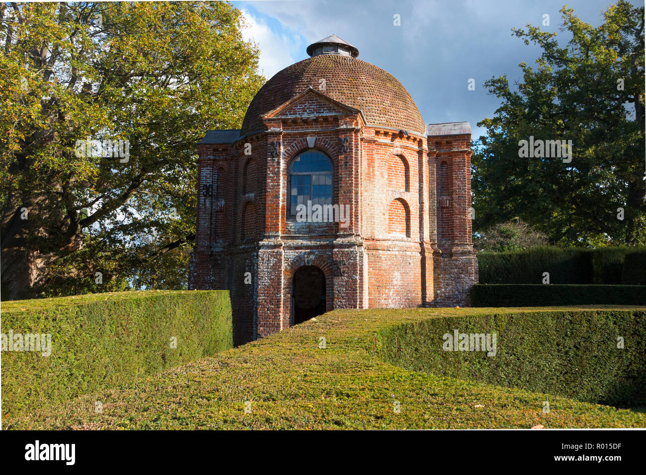 Summerhouse in the garden of The Vyne; Tudor stately home. The Vyne is a 16th-century estate and country house nr Sherborne St John nr Basingstoke UK Stock Photo