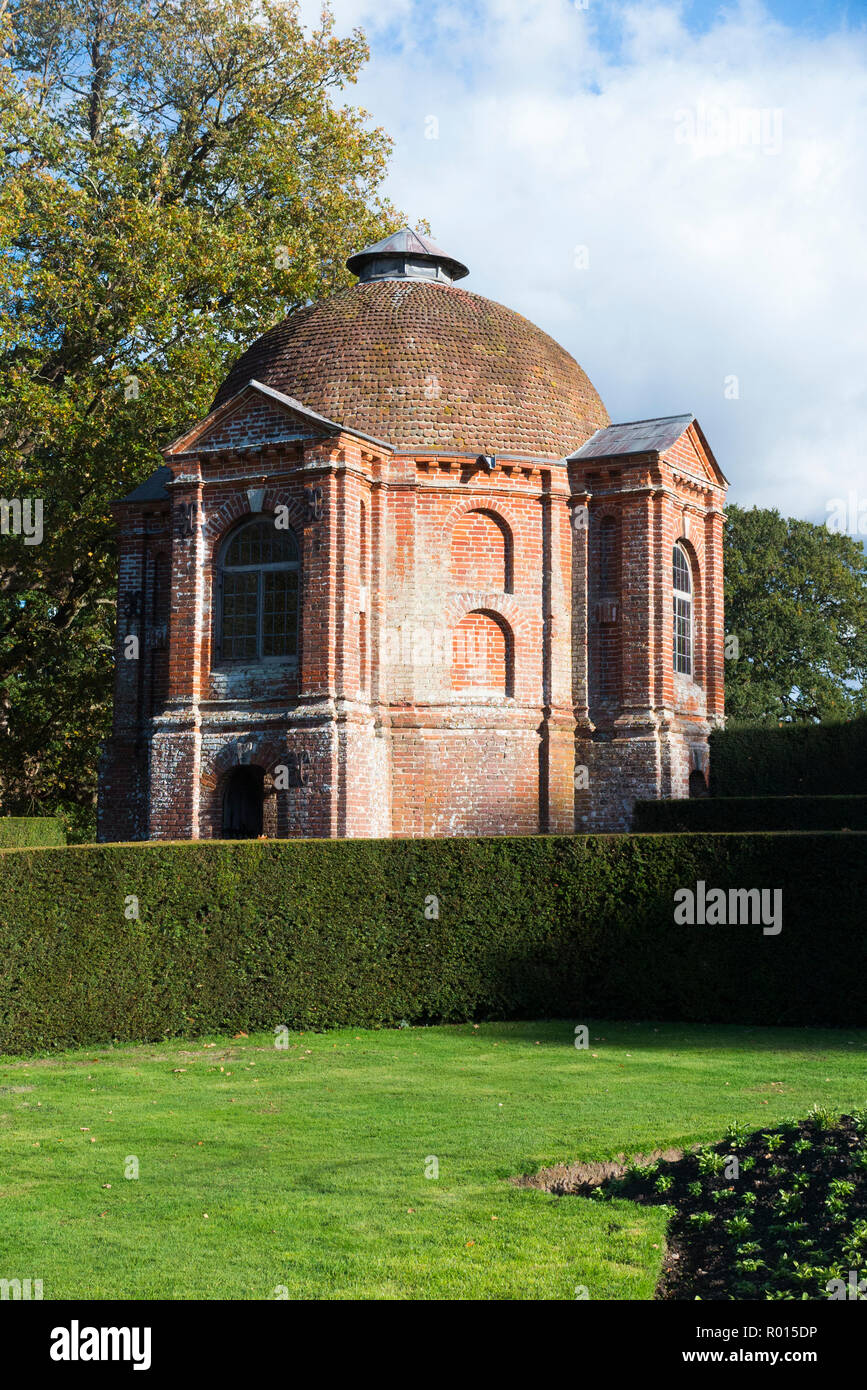 Summerhouse in the garden of The Vyne; Tudor stately home. The Vyne is a 16th-century estate and country house nr Sherborne St John nr Basingstoke UK Stock Photo