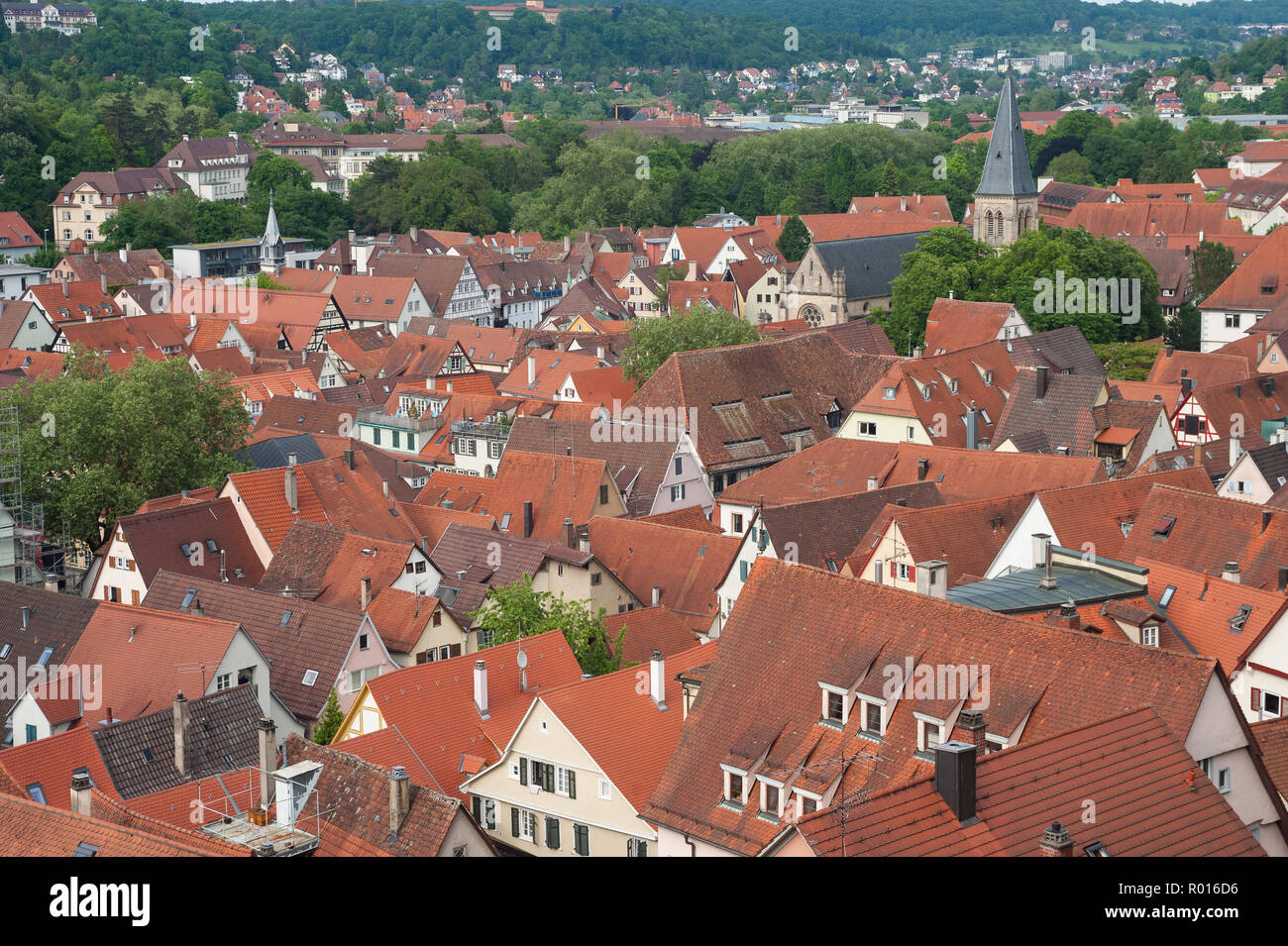 Tuebingen, Germany, Roofscape of the Old Town Stock Photo Alamy