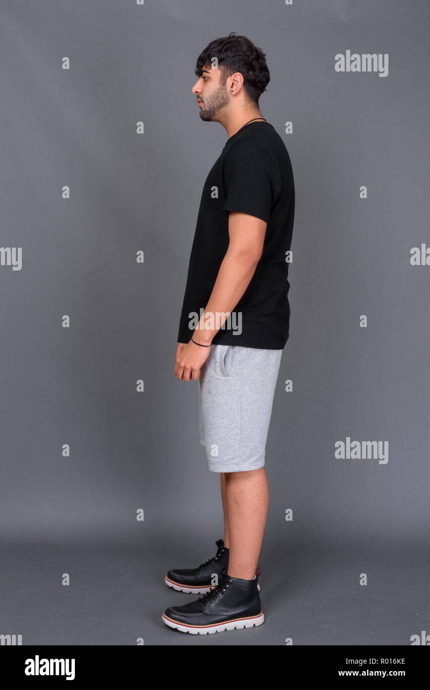 Indian young man full profile hi-res stock photography and images - Alamy