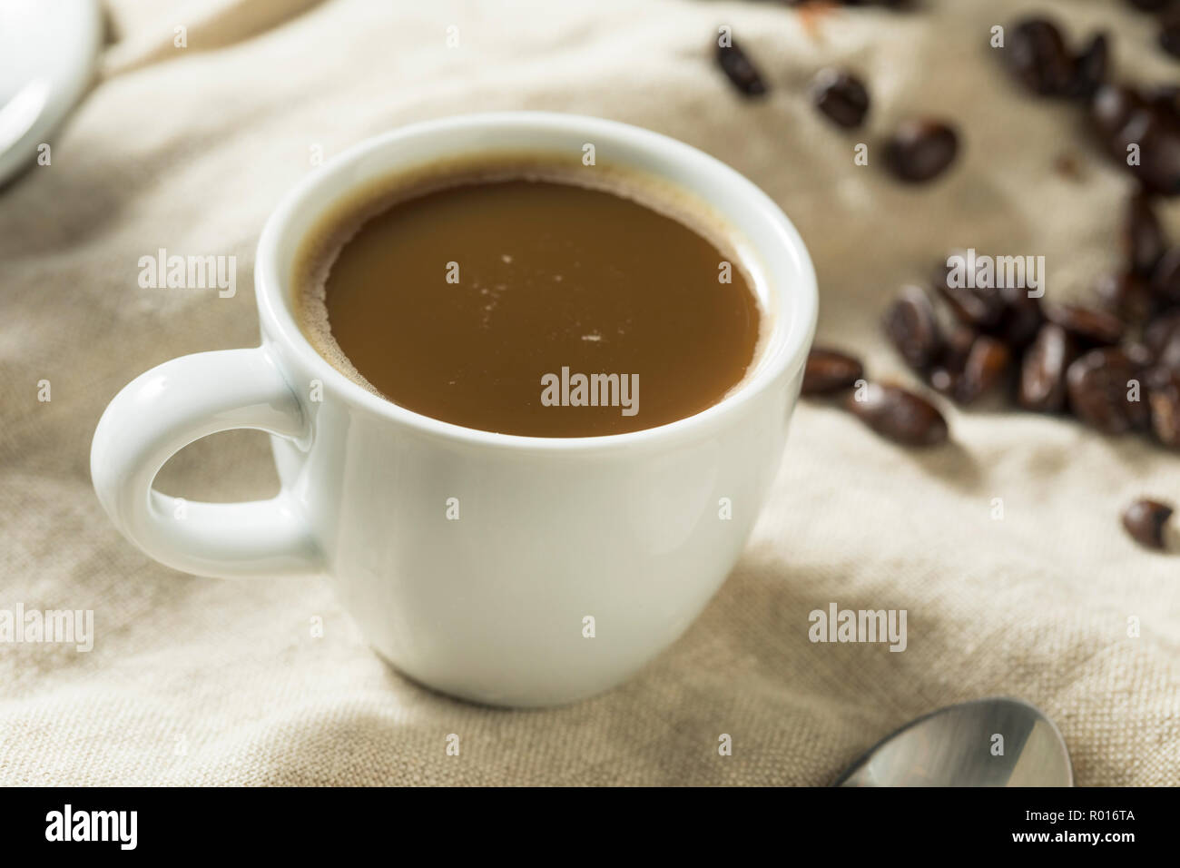 Dark Espresso Coffee Drink in a Cup Stock Photo Alamy