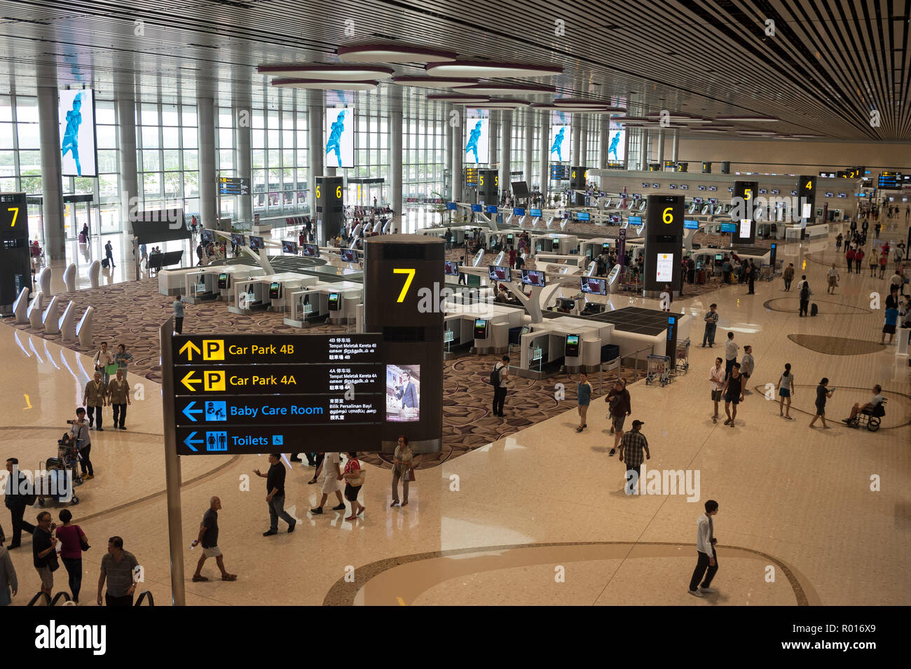 Singapore, Republic of Singapore, New Terminal 4 at Changi Airport ...
