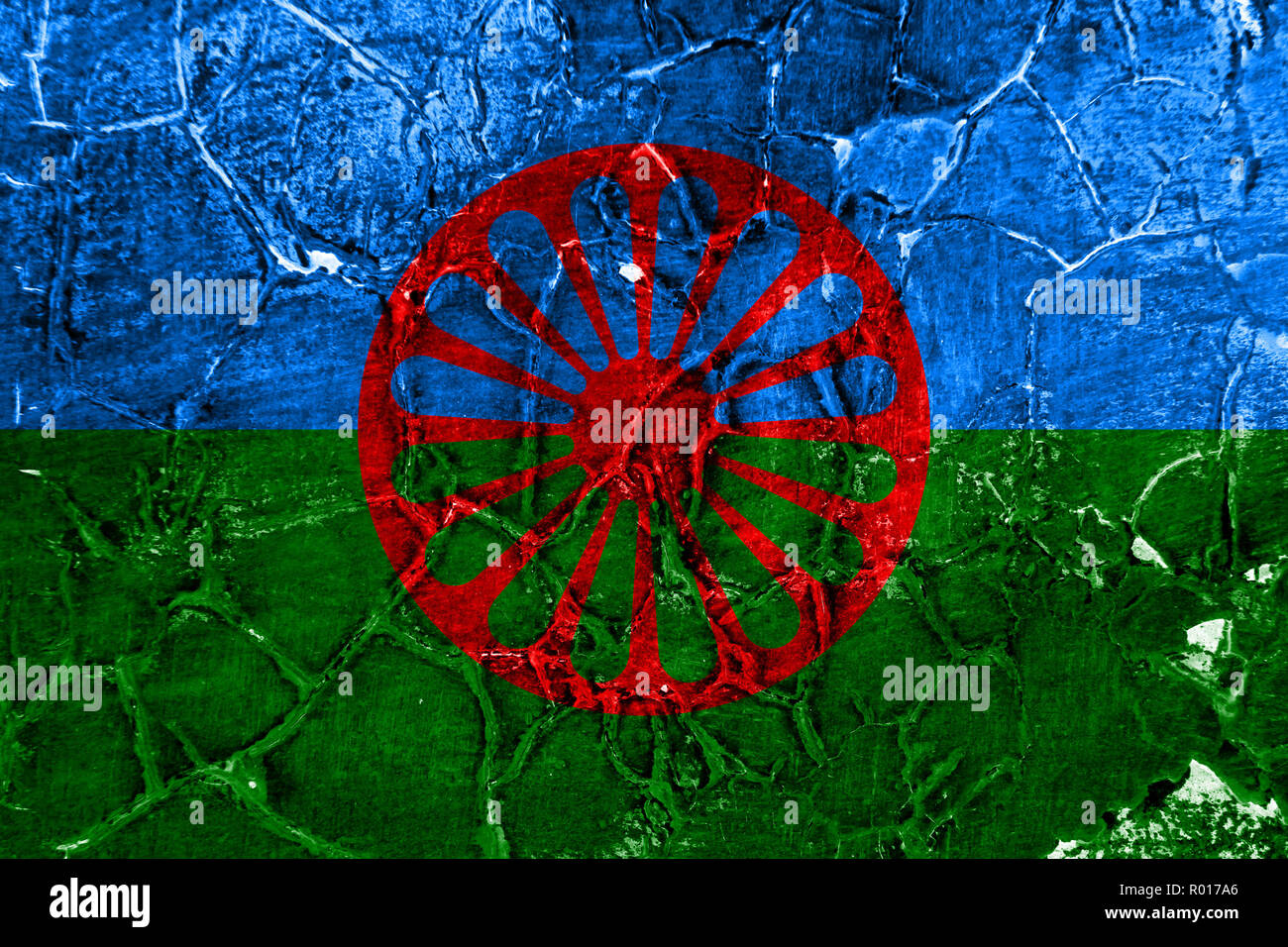 Romani flag hi-res stock photography and images - Alamy