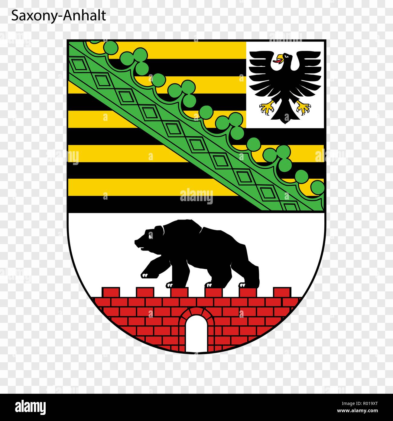 Coat of arms of the state of brandenburg hi-res stock photography and