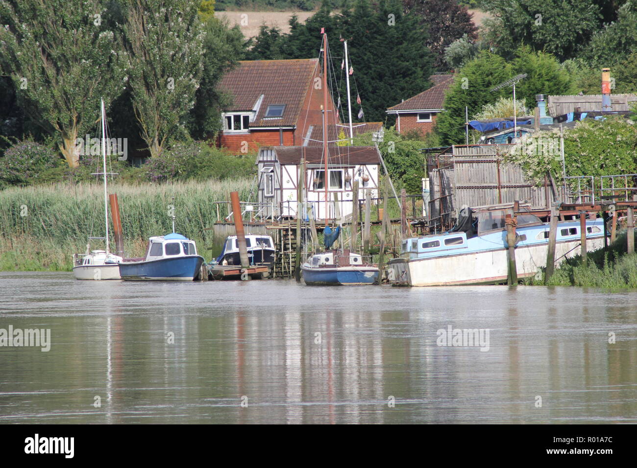 Halling on the river , Kent Stock Photo Alamy