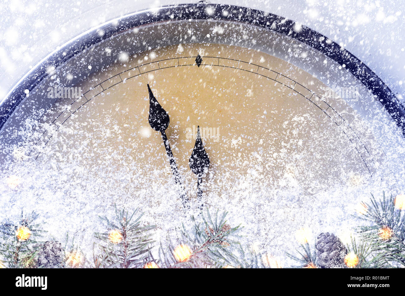 Countdown to midnight stock photo alamy