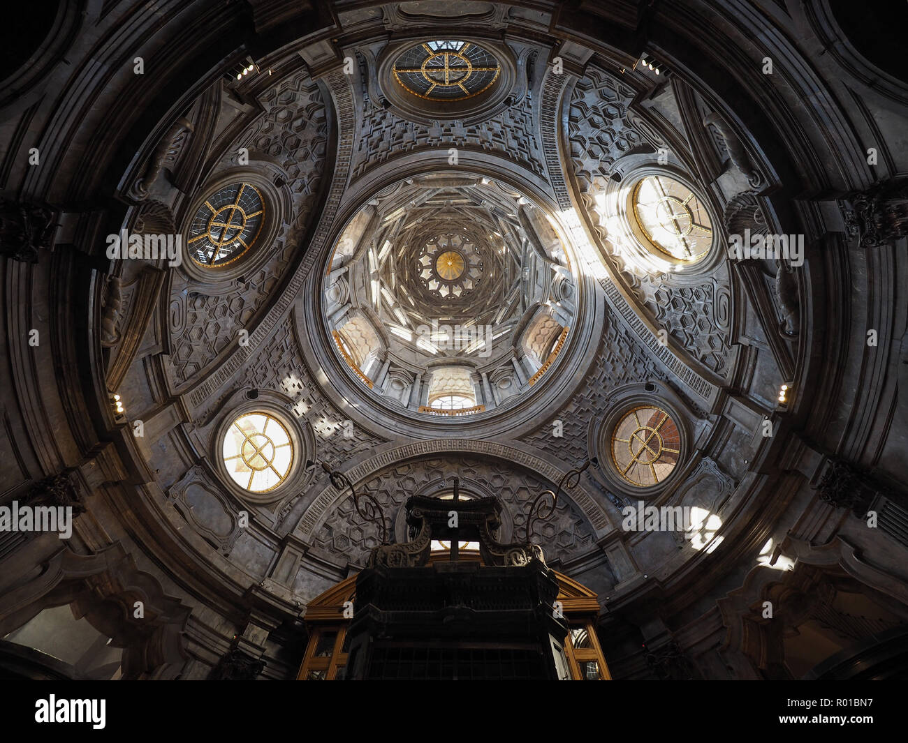 TURIN, ITALY - CIRCA OCTOBER 2018: Cupola cappella della Sindone meaning  Holy Shroud chapel dome at Turin Cathedral Stock Photo - Alamy