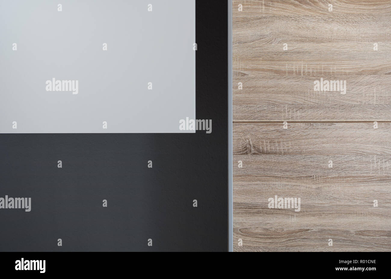 Abstract interior design layout in simple geometry Stock Photo