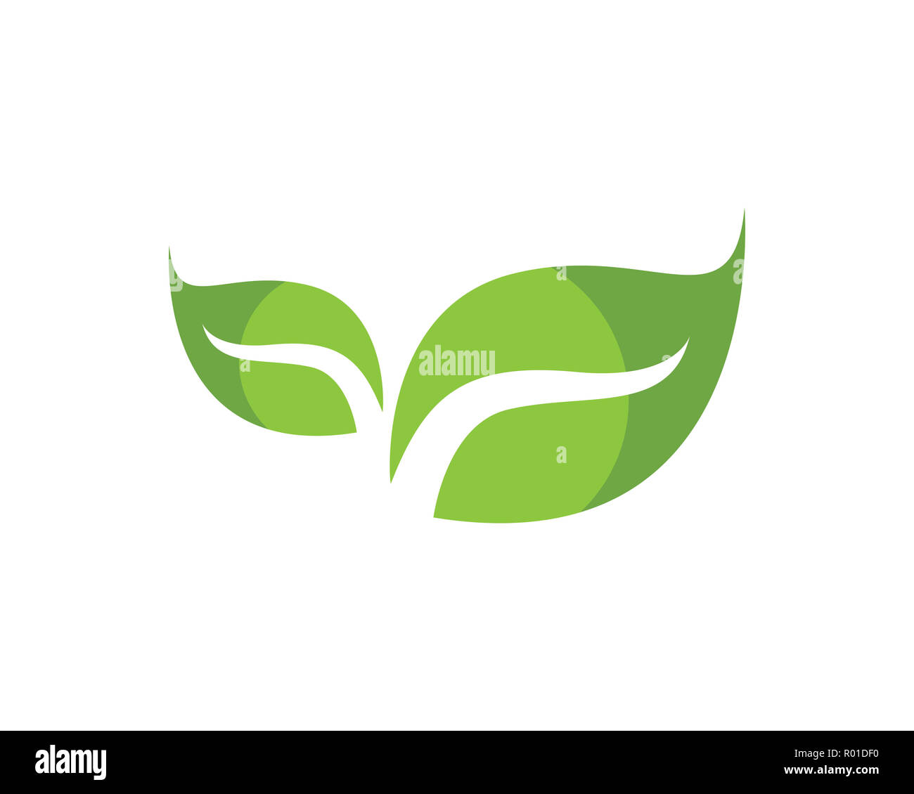 Leaf green leaves logo Stock Photo