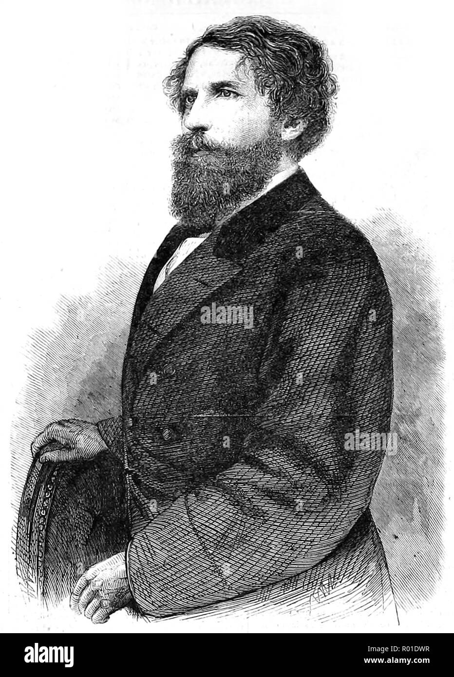 Ephraim George Squier (1821 – 1888), E. G. Squier, American archaeologist and newspaper editor Stock Photo