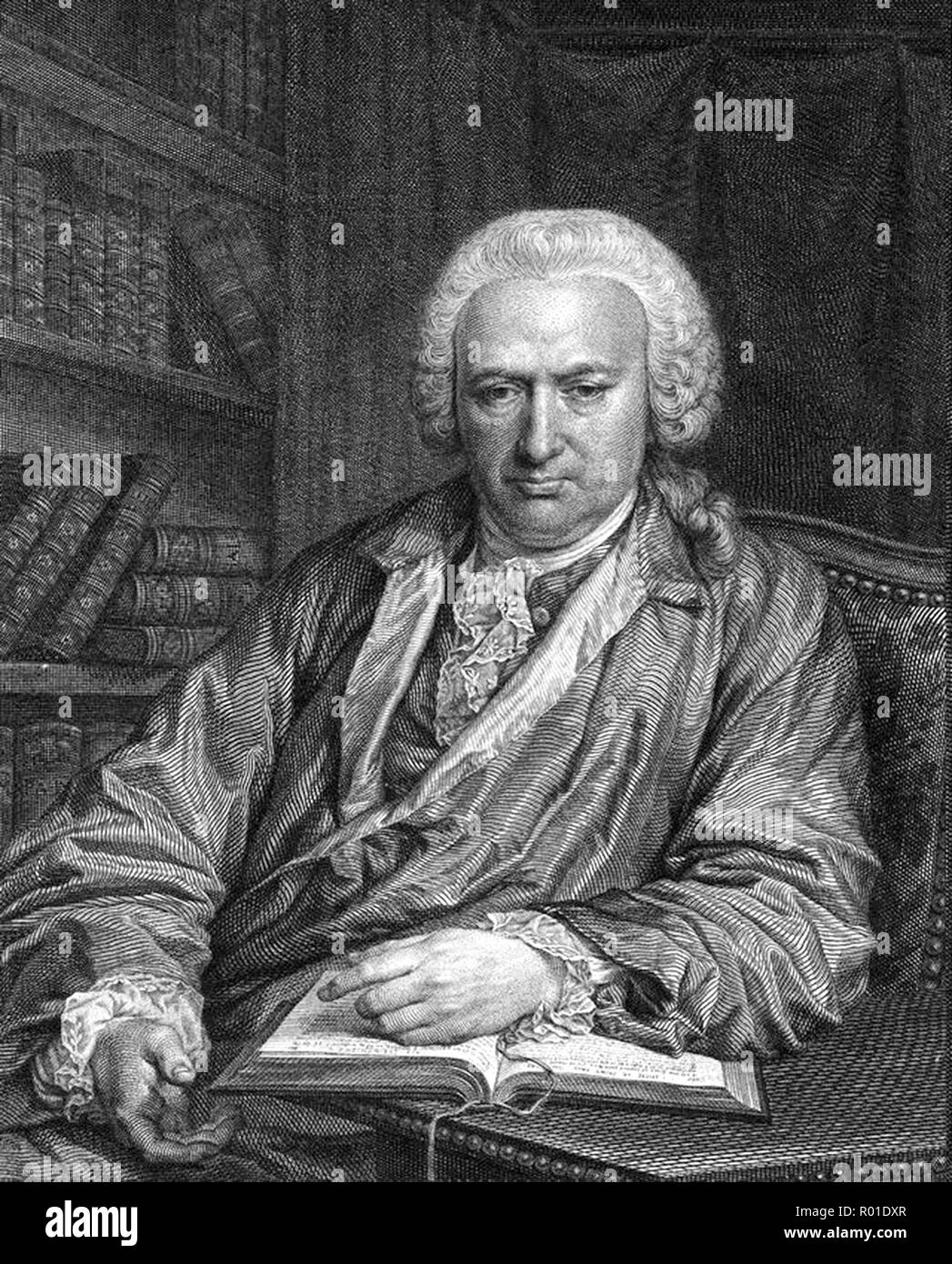 Charles Bonnet (1720 – 1793), naturalist and philosophical writer Stock Photo