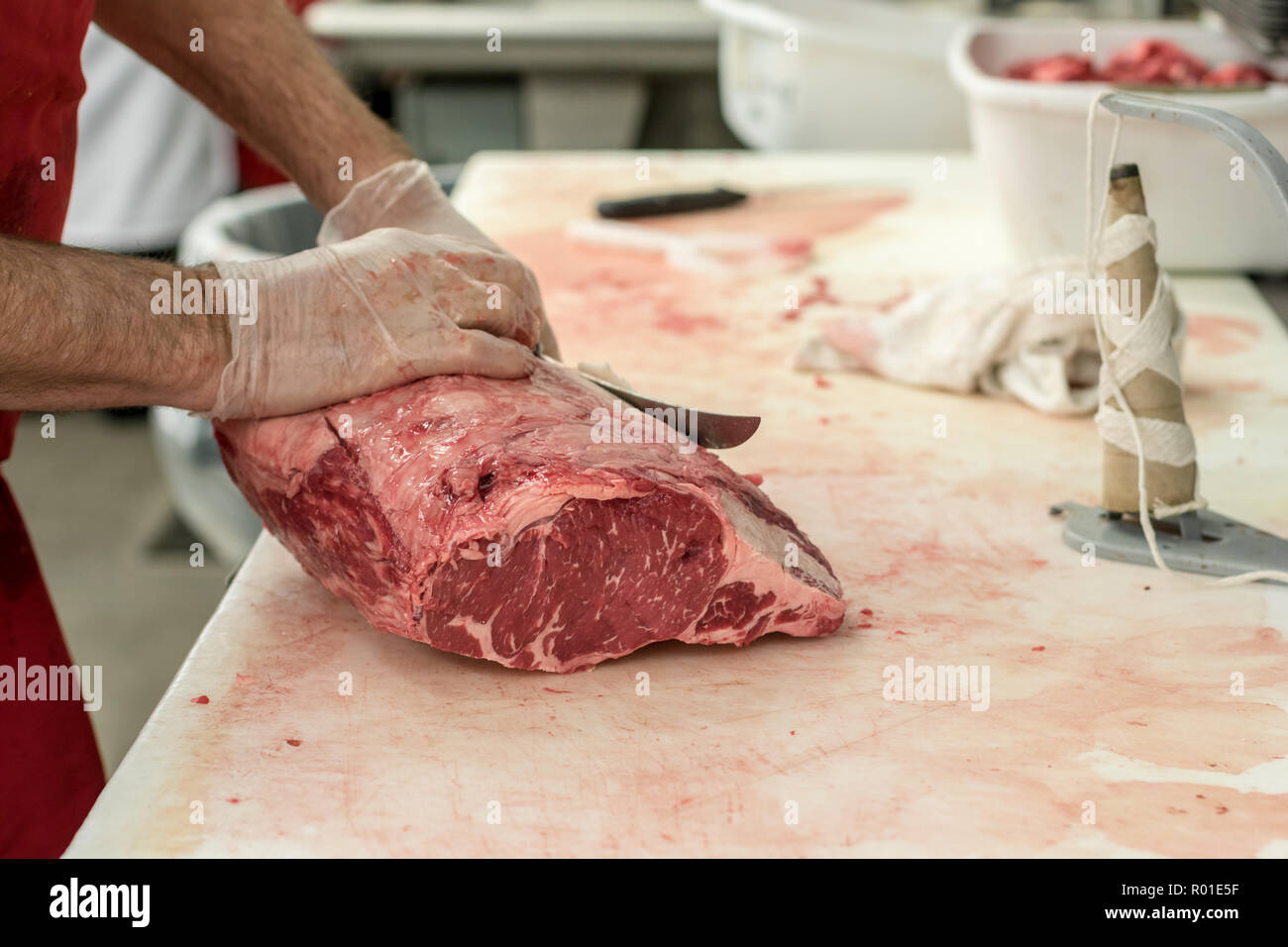 Beef processing hi-res stock photography and images - Alamy