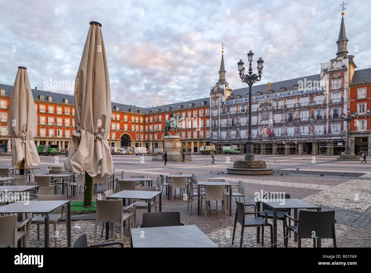 Madrid, Plaza Mayor, Spain, Europe Stock Photo