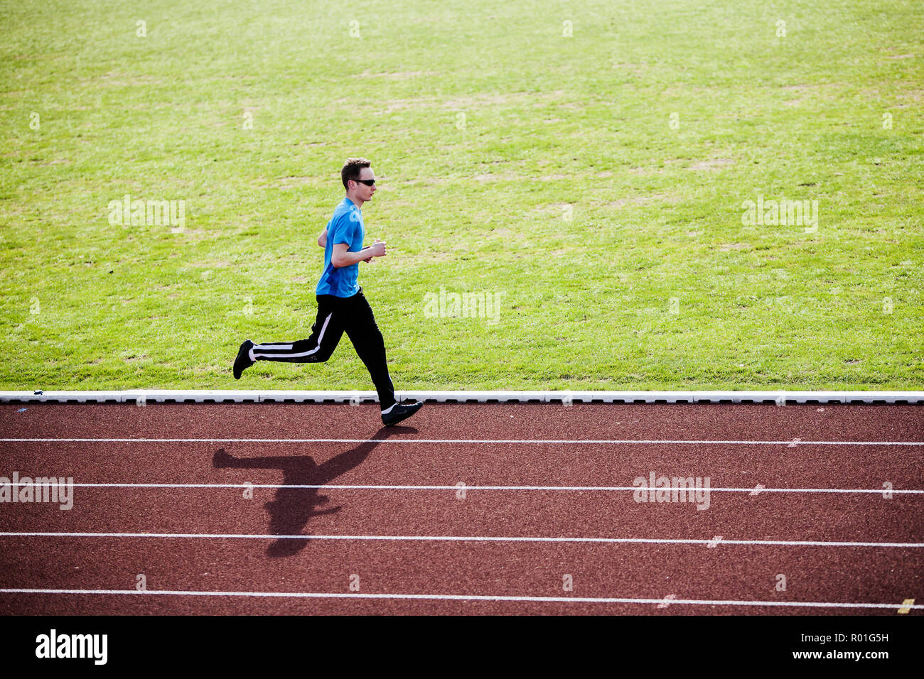 Professional runner training Stock Photo Alamy