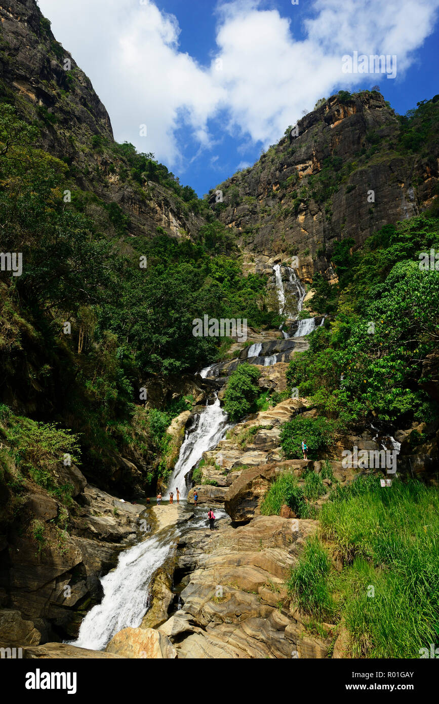 Waterfalls, Rawana Ella, Sri Lanka Stock Photo