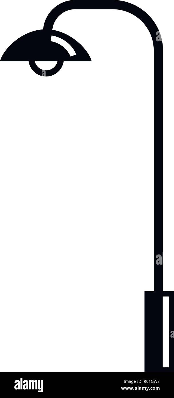 Tall street light silhouette Stock Vector Images - Alamy