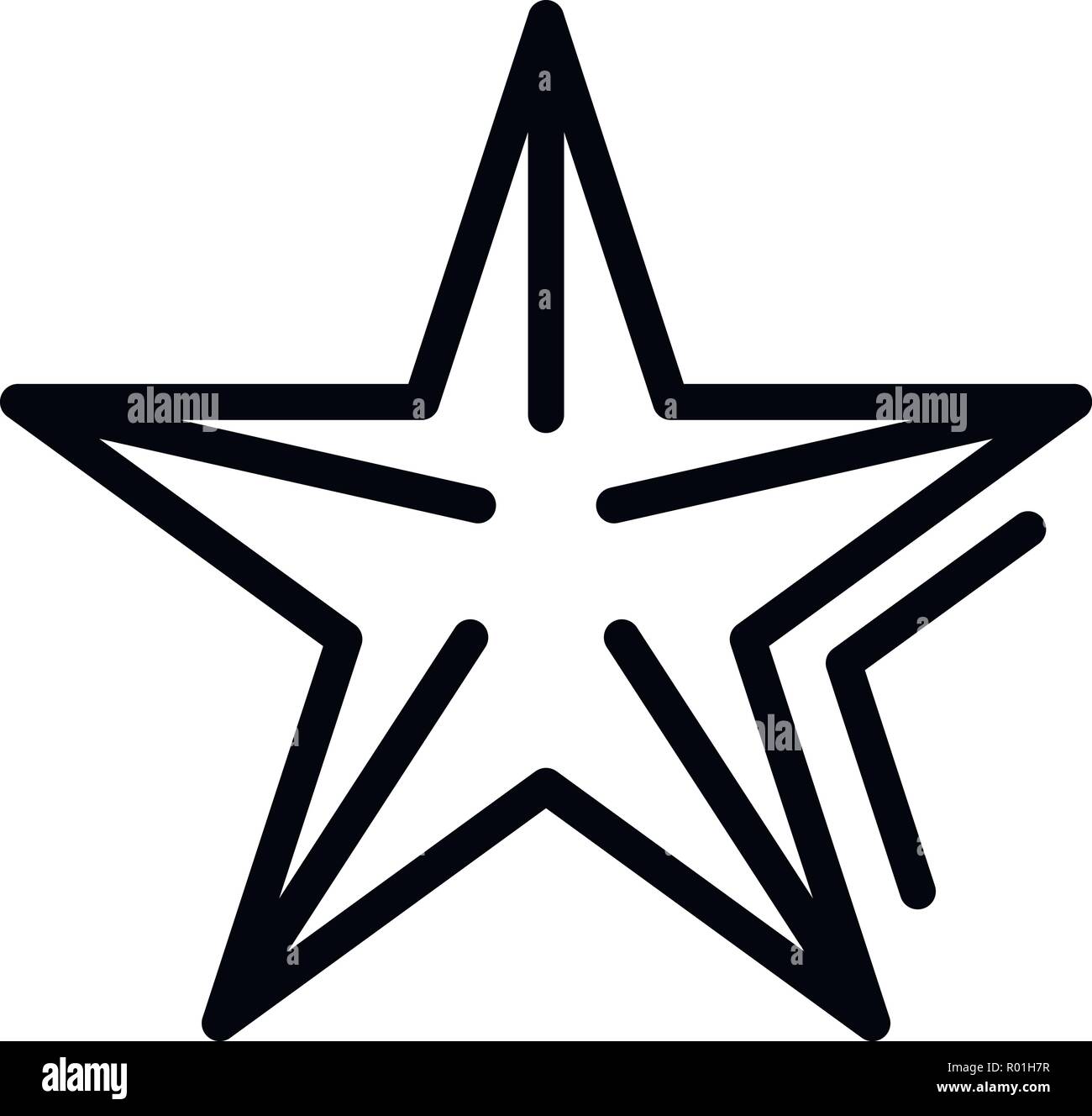 Sea star icon, outline style Stock Vector Image & Art - Alamy