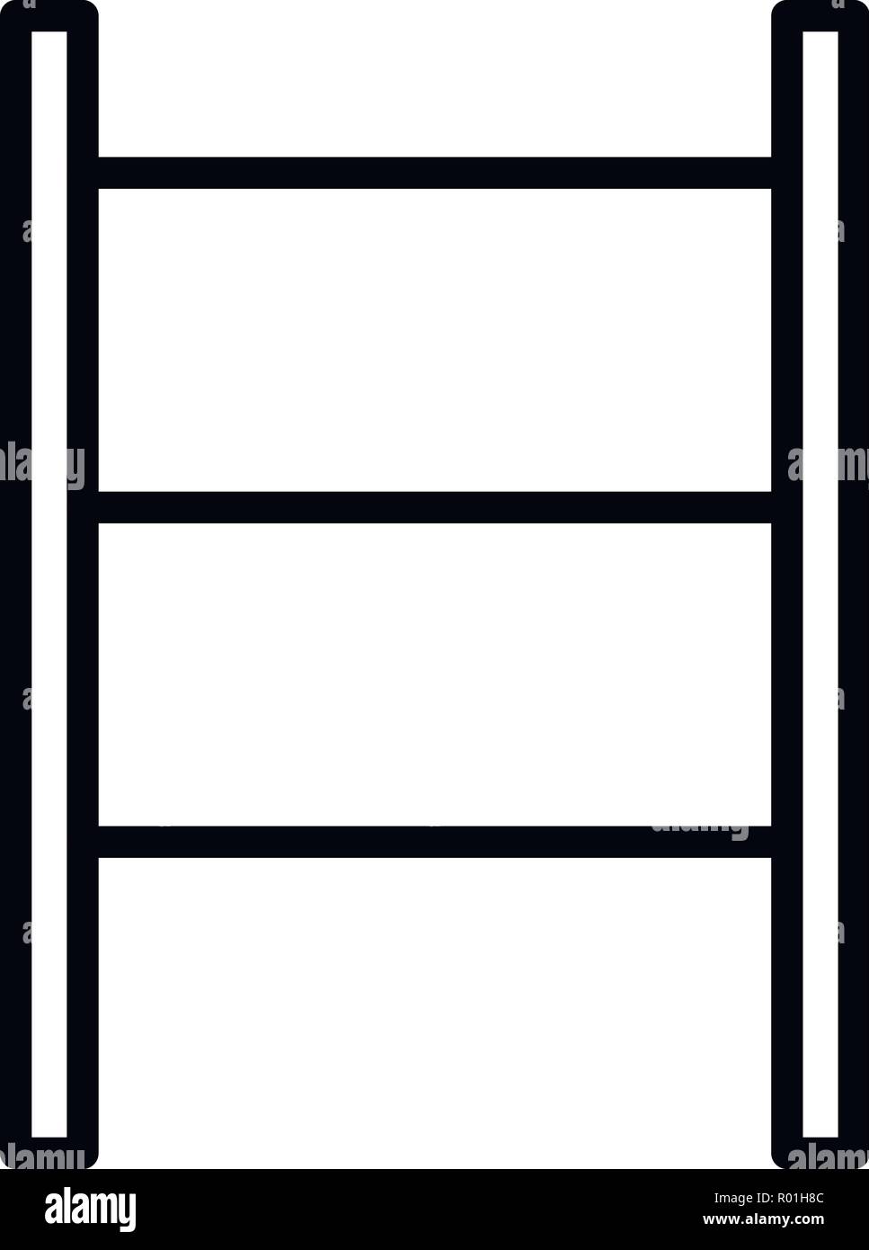 Scaffold scale icon, outline style Stock Vector