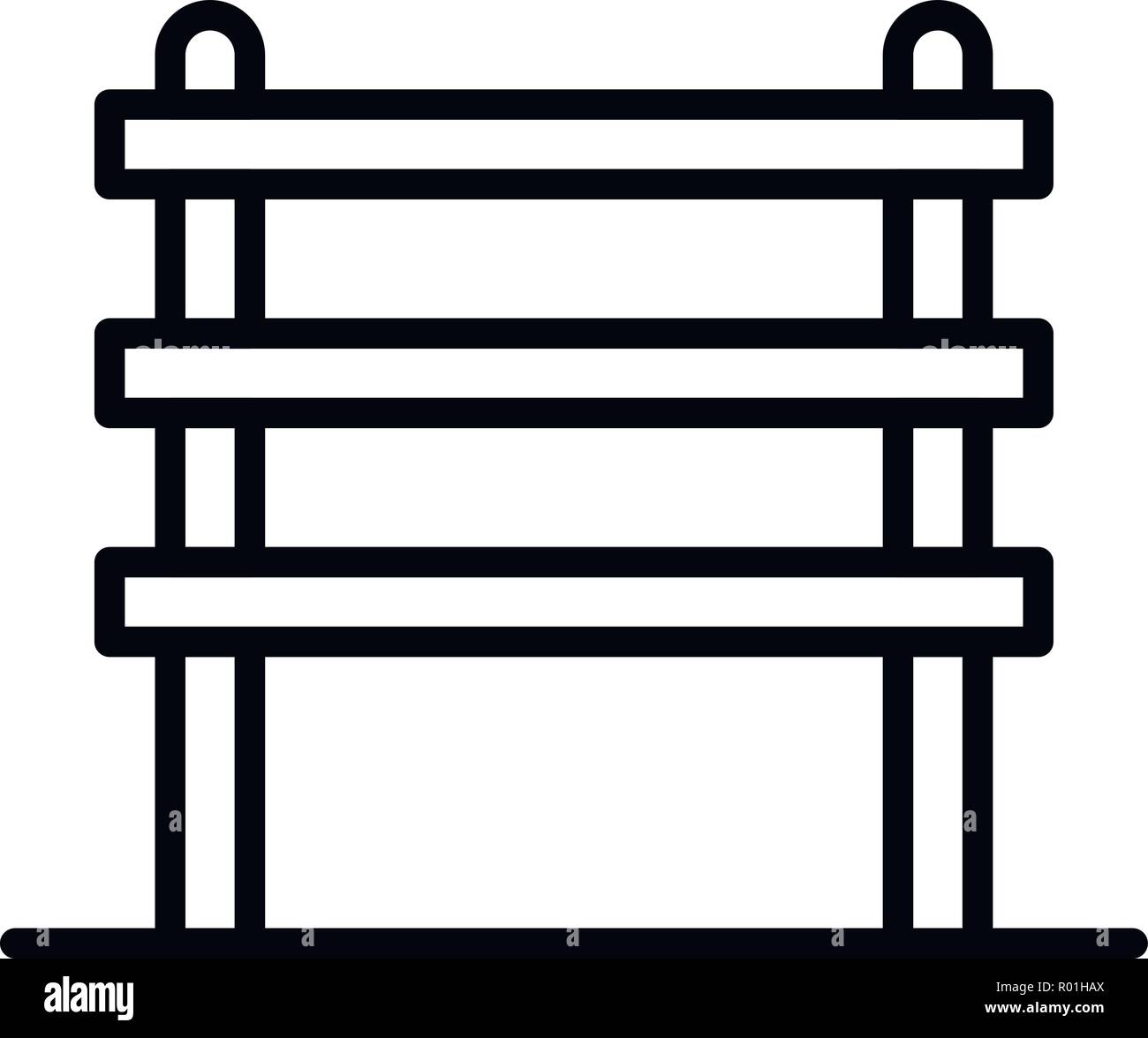 Construction scaffold icon, outline style Stock Vector