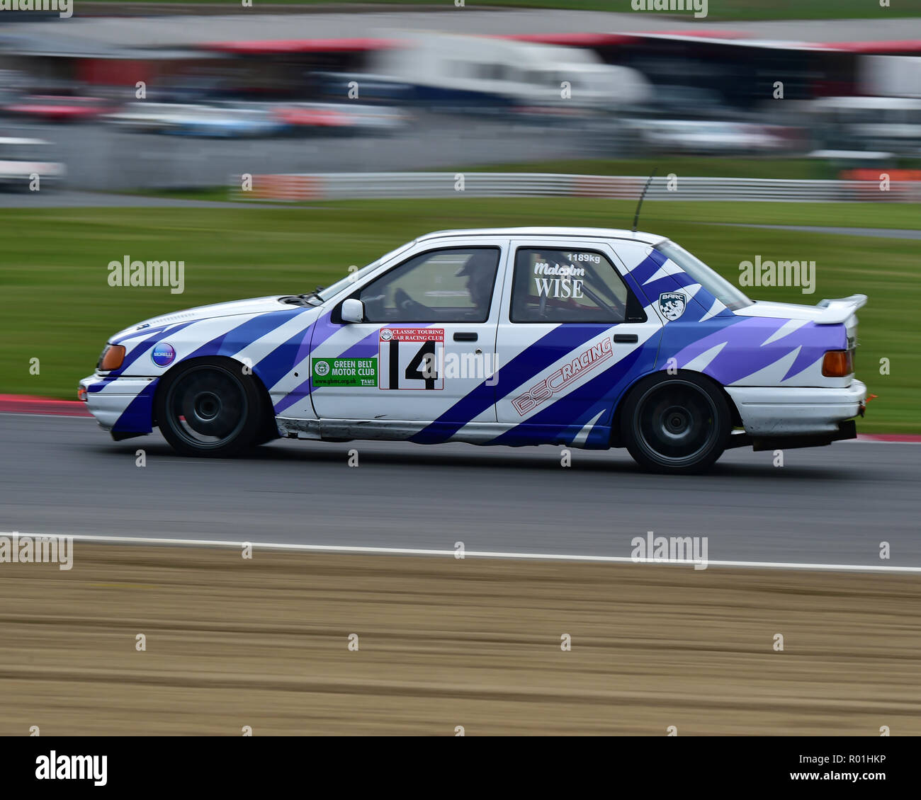 Malcolm Wise, Ford Sierra Cosworth, Classic and Historic Thunder Saloon  Championship, Burton Power Blue Oval Saloon Series, Thunder and Boss,  Classic Stock Photo - Alamy