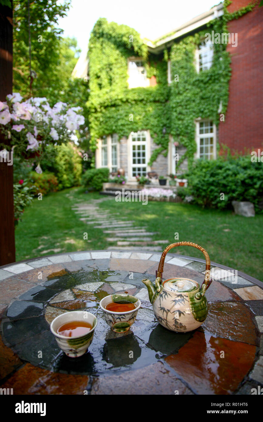 Green Tea House Beijing High Resolution Stock Photography and Images