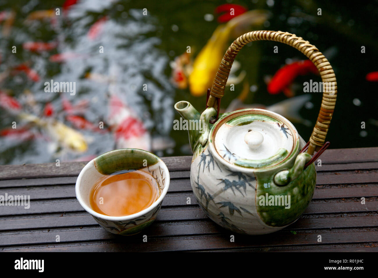 Foreground fish pond fish goldfish koi hi-res stock photography and ...