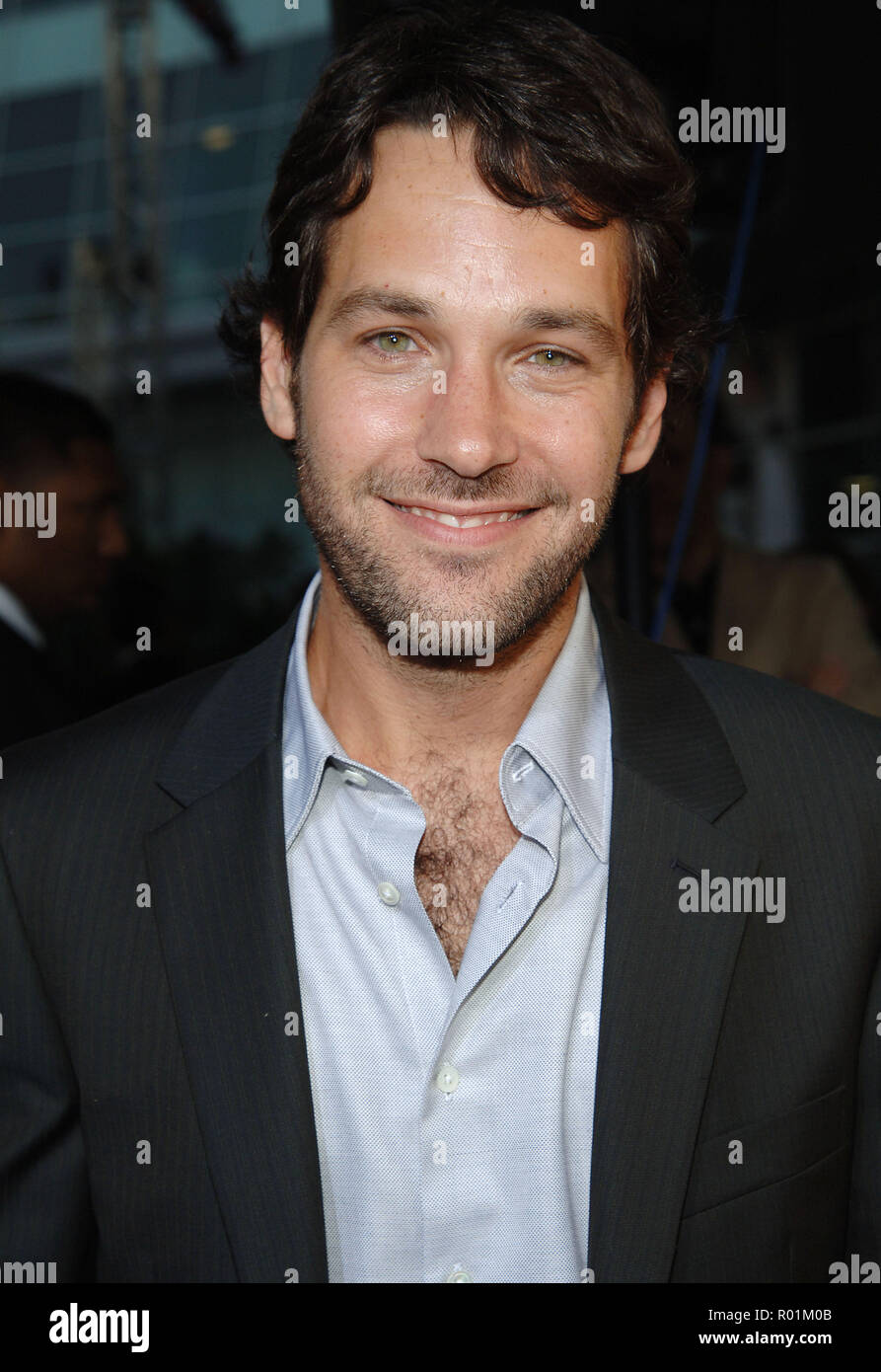 Paul Rudd arriving at the 40 Year-Old Virgin at the Arclight Theatre in ...
