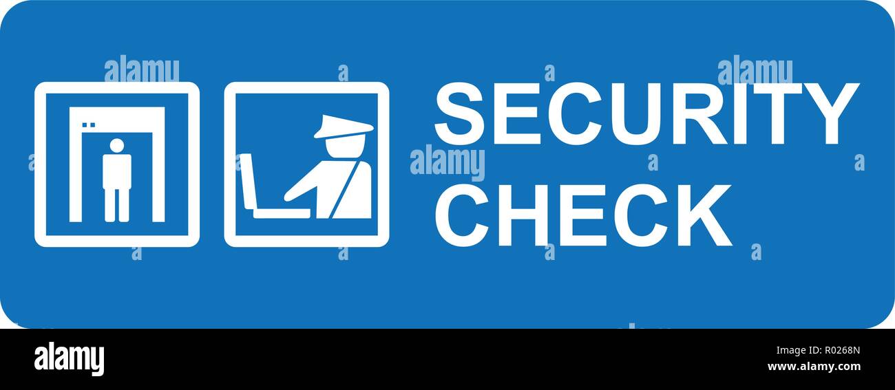 Security check at the airport icon vector Stock Vector