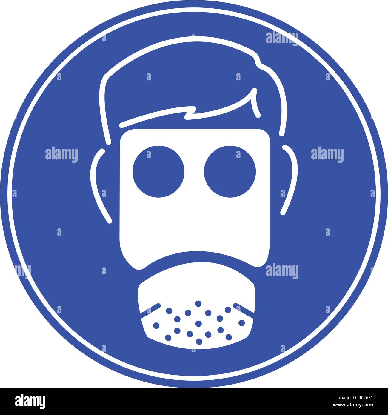 Gas mask respiration protective icon on white background Stock Vector Image  & Art - Alamy